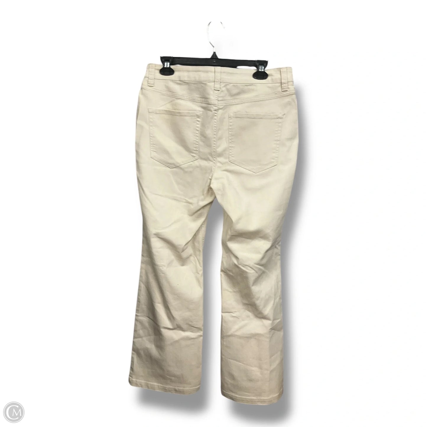 Jeans Straight By 89th And Madison In Cream Denim, Size: 8