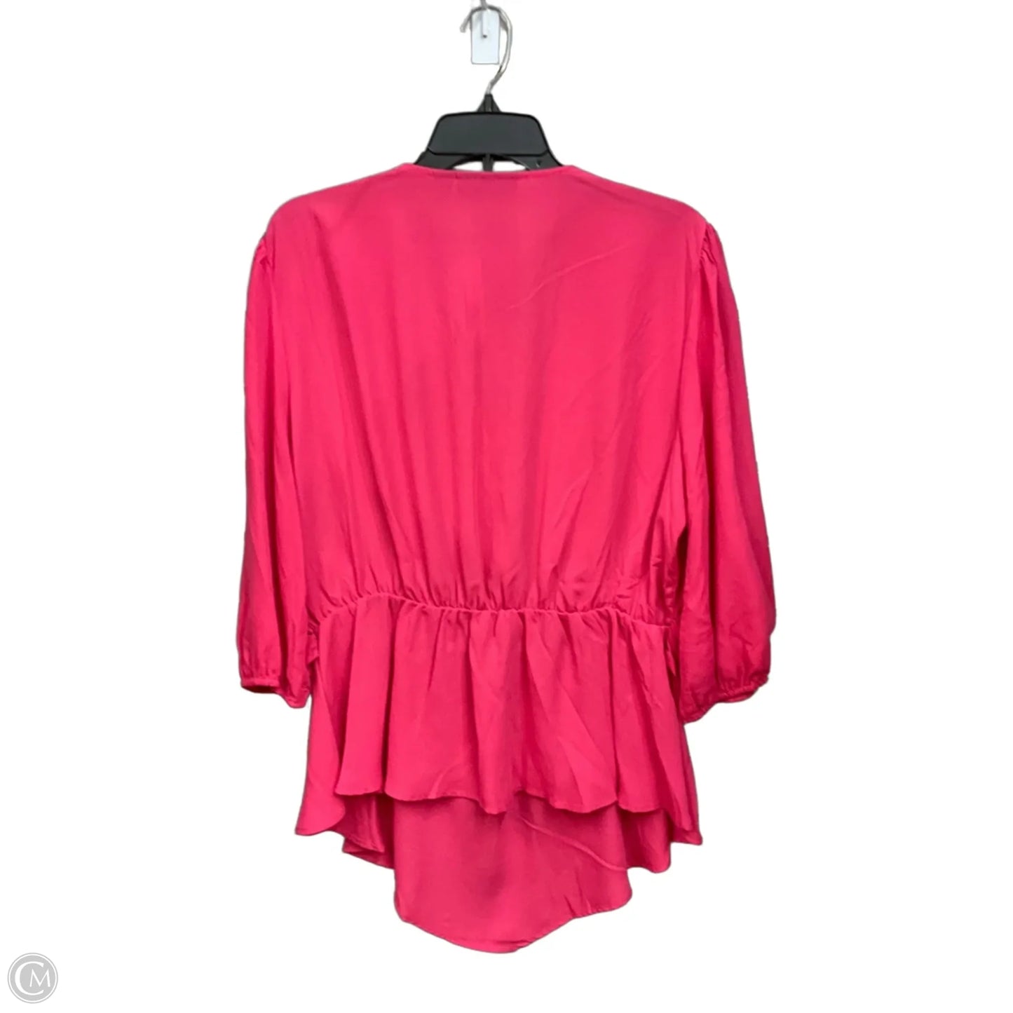 Blouse Long Sleeve By New York Jean Company In Pink, Size: Xxl