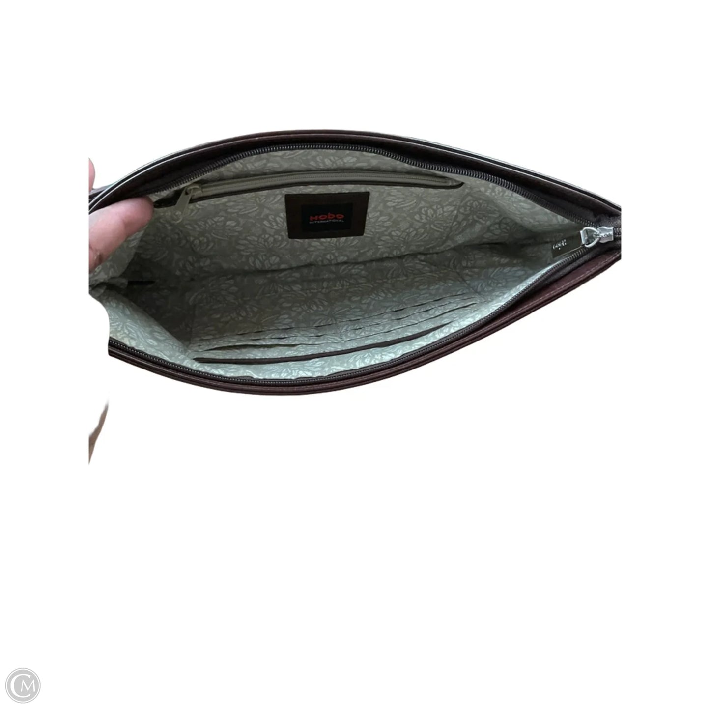 Handbag Leather By Hobo Intl, Size: Medium