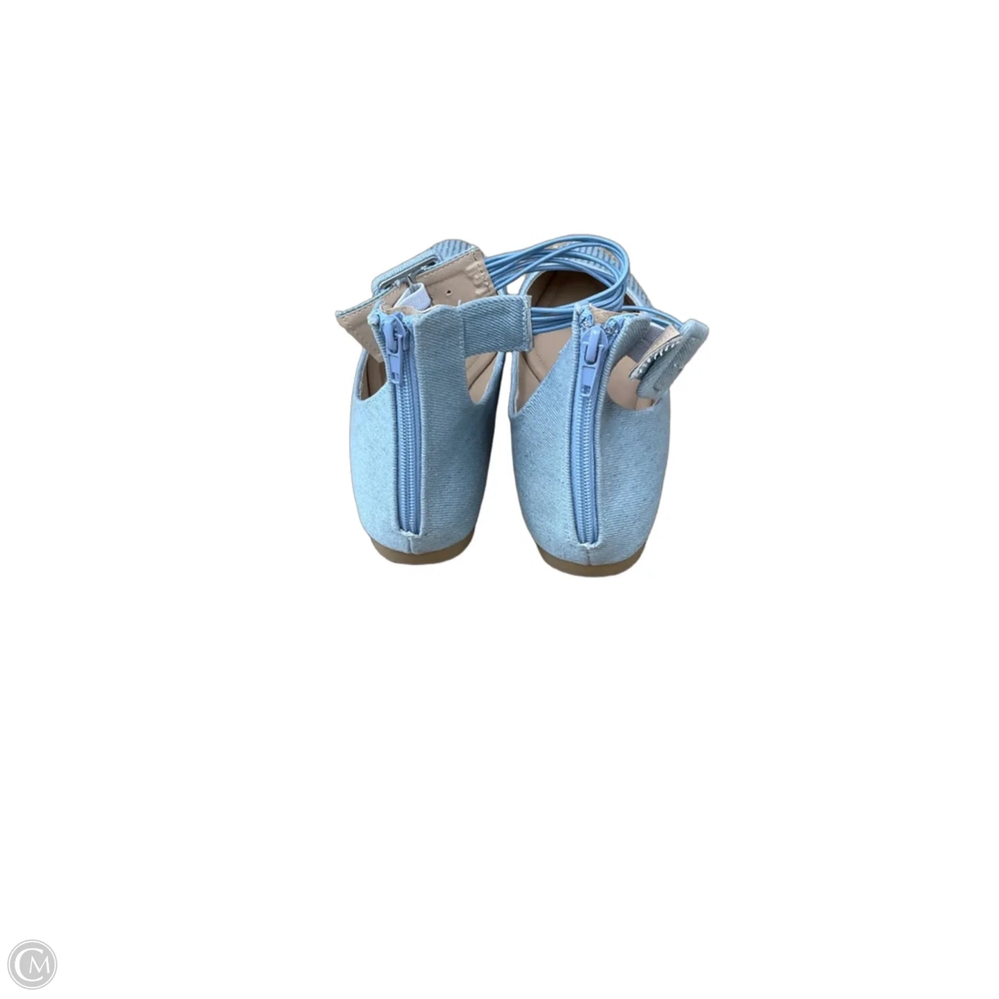 Shoes Flats By Cmc In Blue, Size: 9