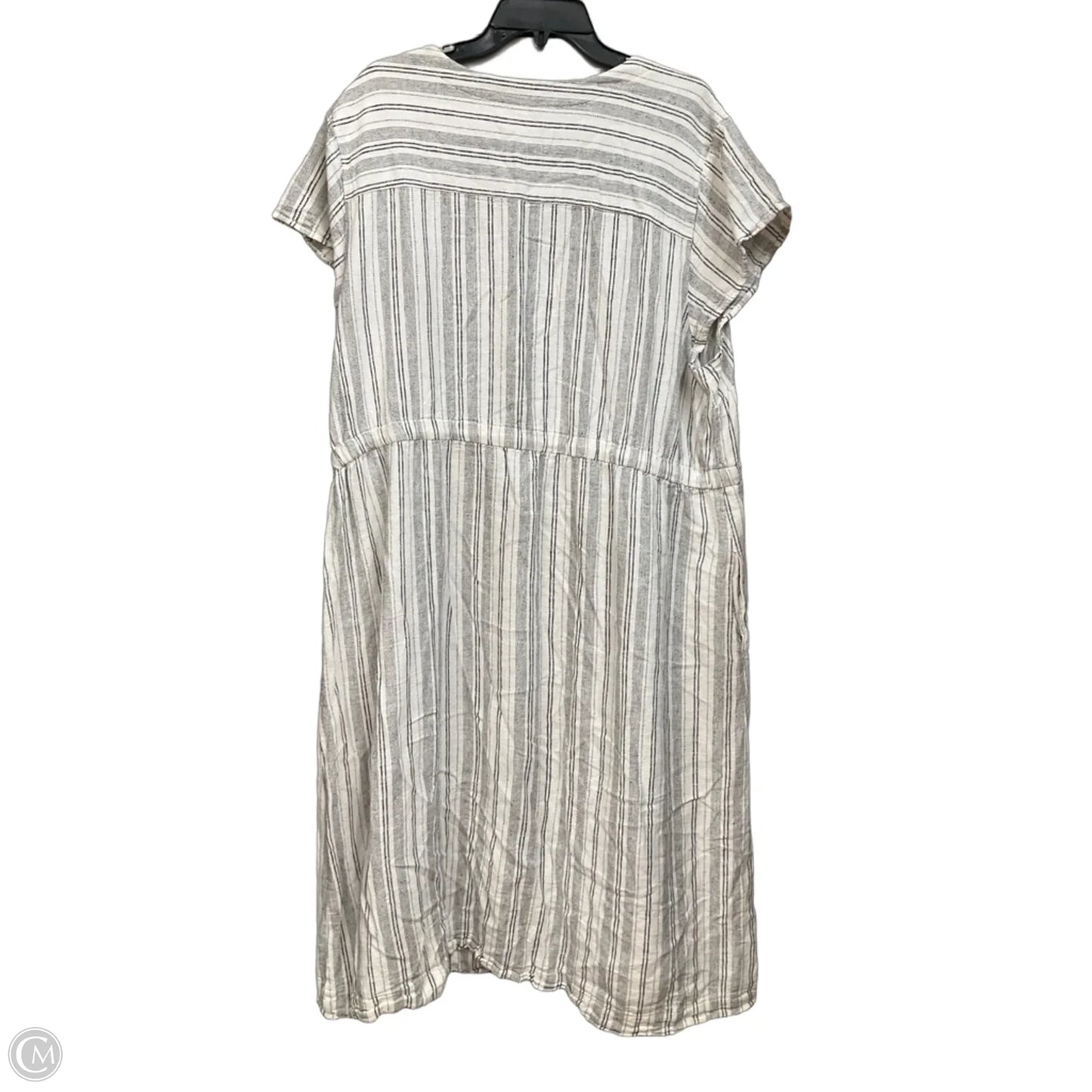 Dress Casual Midi By Briggs In Striped Pattern, Size: 2x
