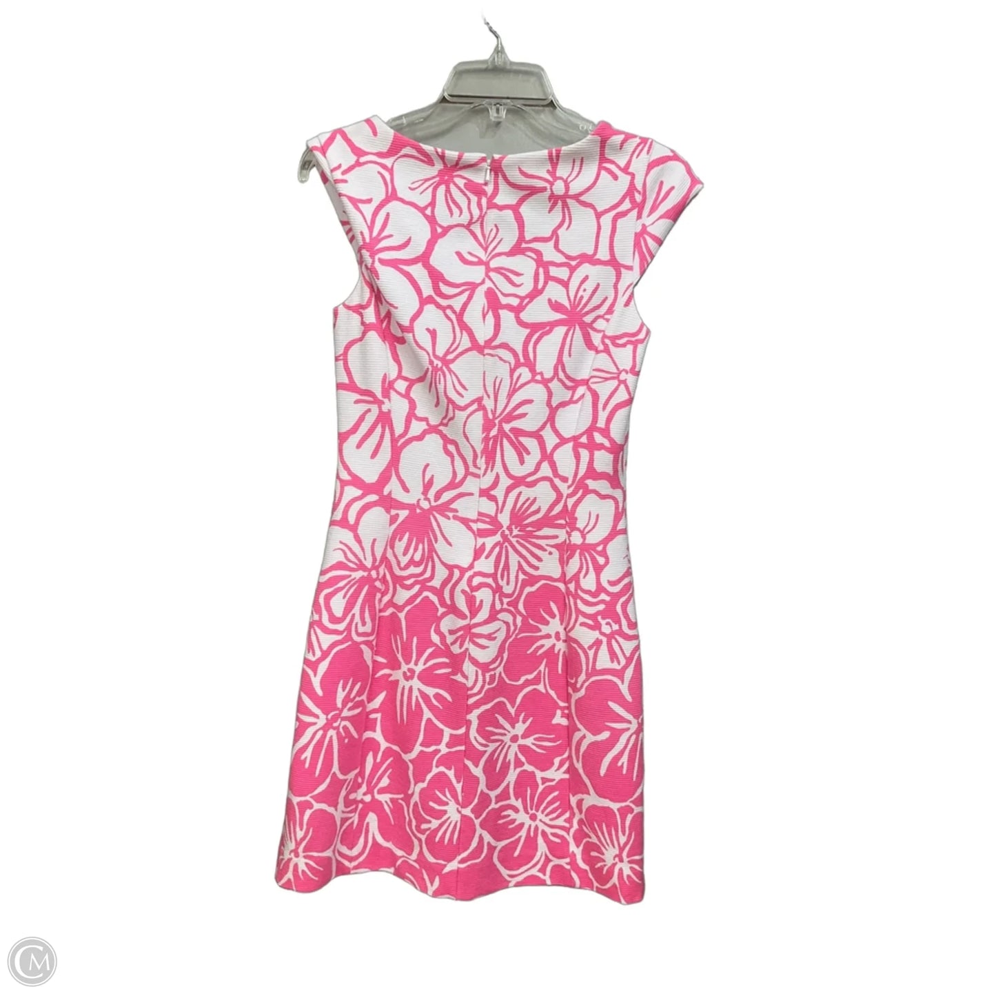 Dress Designer By Lilly Pulitzer In Pink & White, Size: M