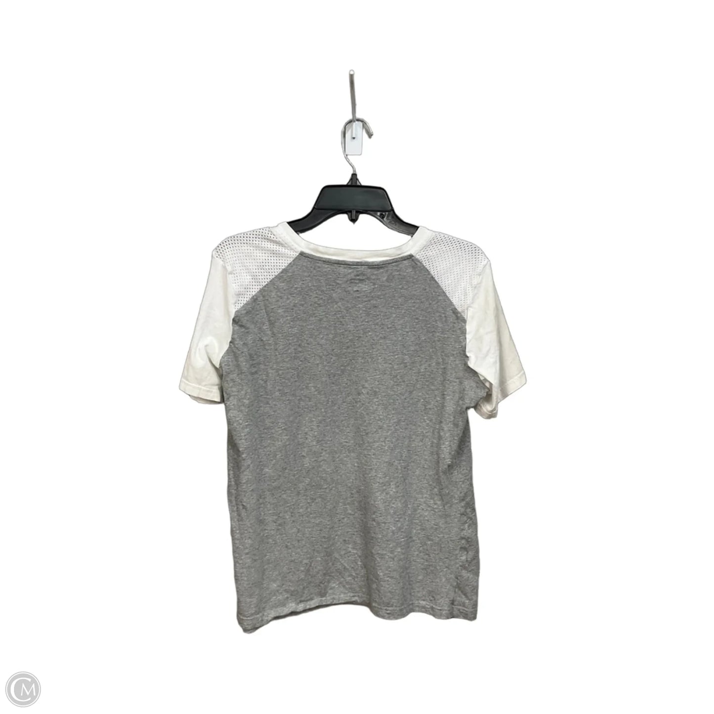 Athletic Top Short Sleeve By Nike Apparel In Grey & Red, Size: Xl
