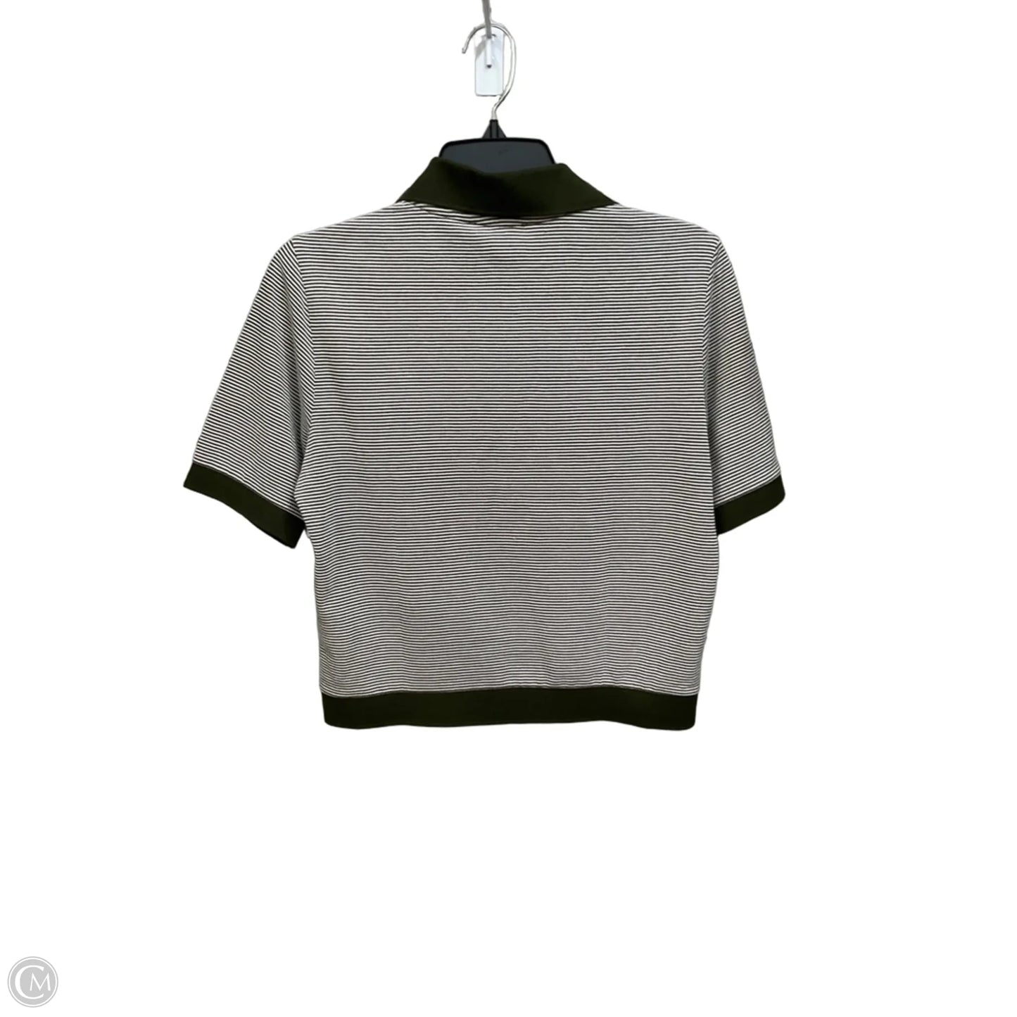 Top Short Sleeve By Madewell In Striped Pattern, Size: S