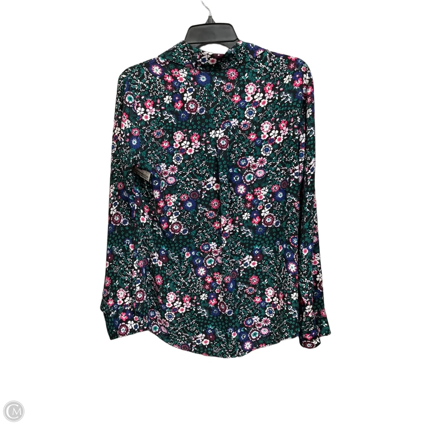 Blouse Long Sleeve By Express In Floral Print, Size: M
