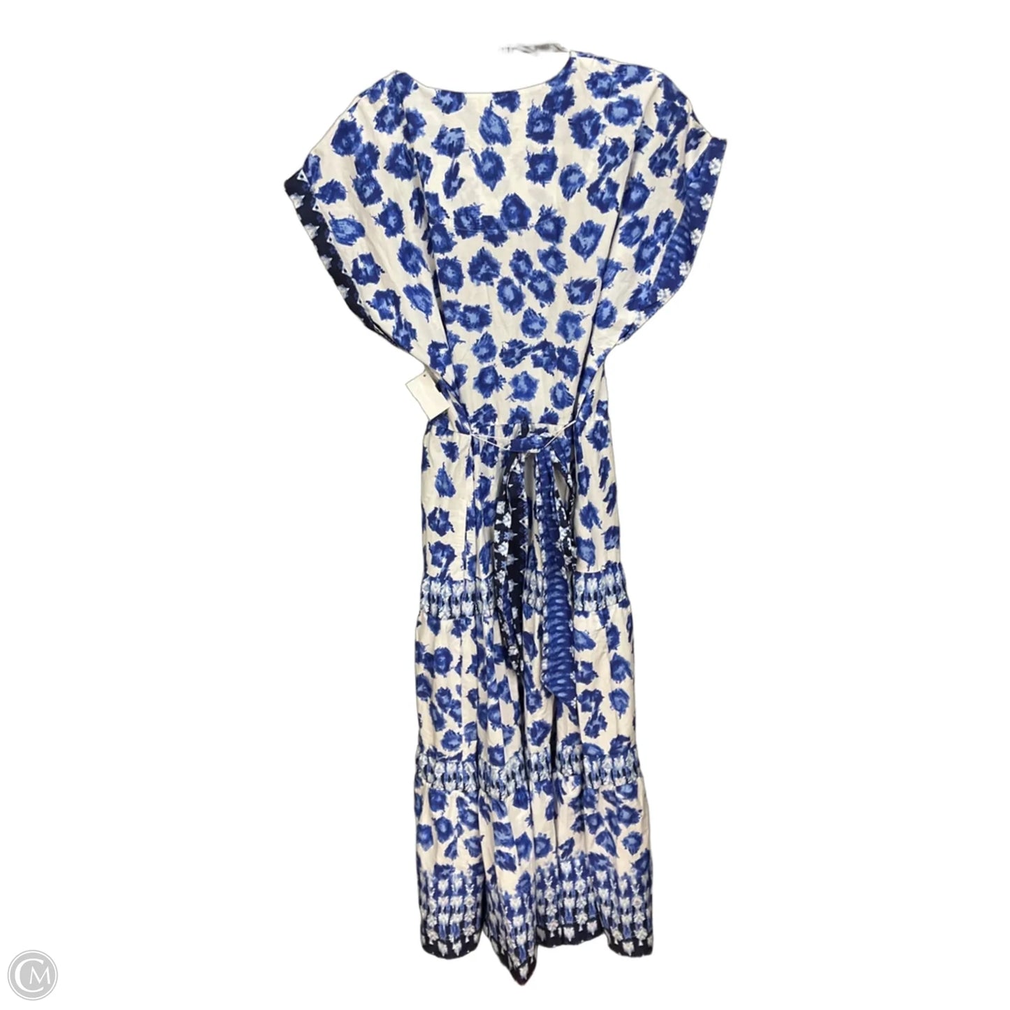 Dress Casual Maxi By Abercrombie And Fitch In Blue & White, Size: L
