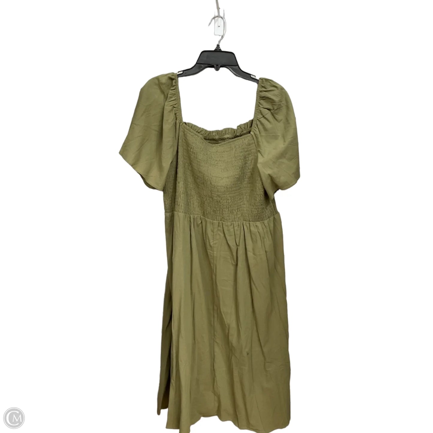 Dress Casual Midi By Bloomchic In Green, Size: 1x