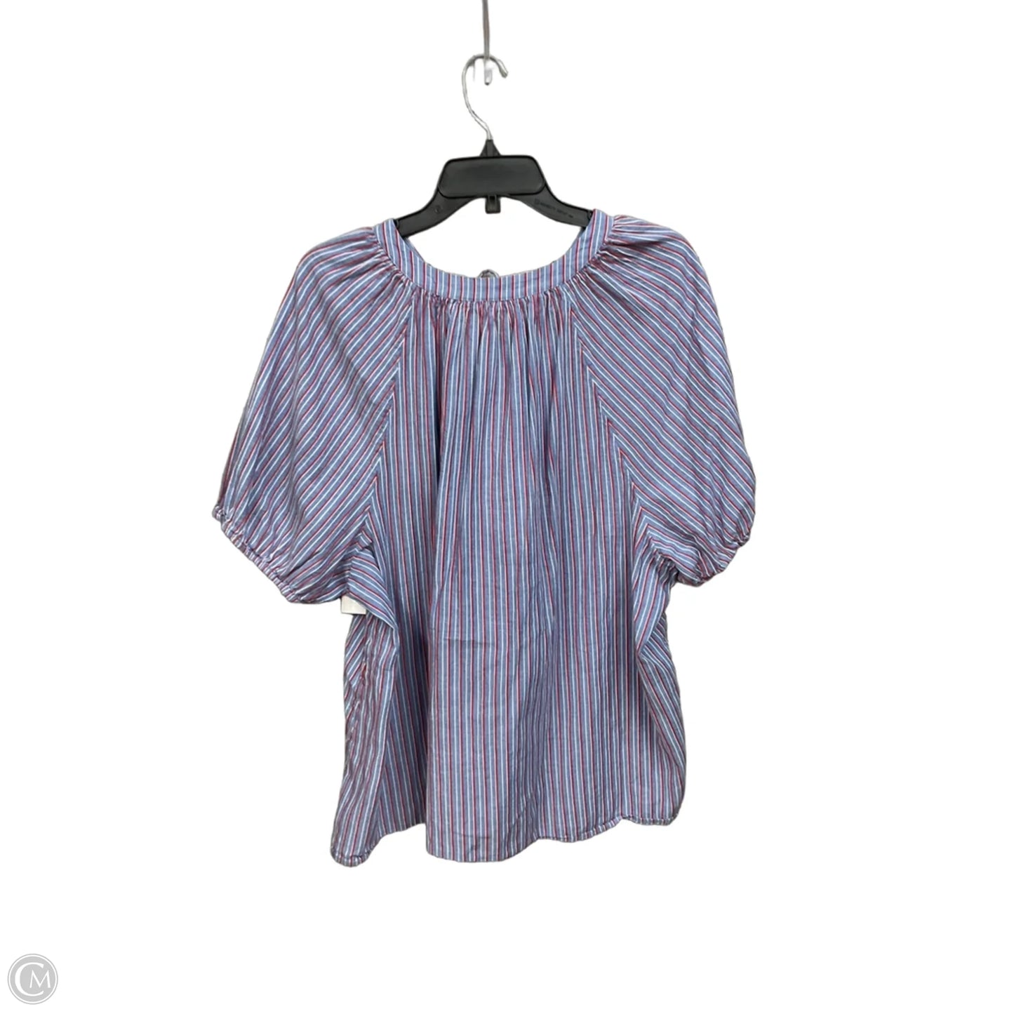 Top Short Sleeve By Lane Bryant In Striped Pattern, Size: 3x