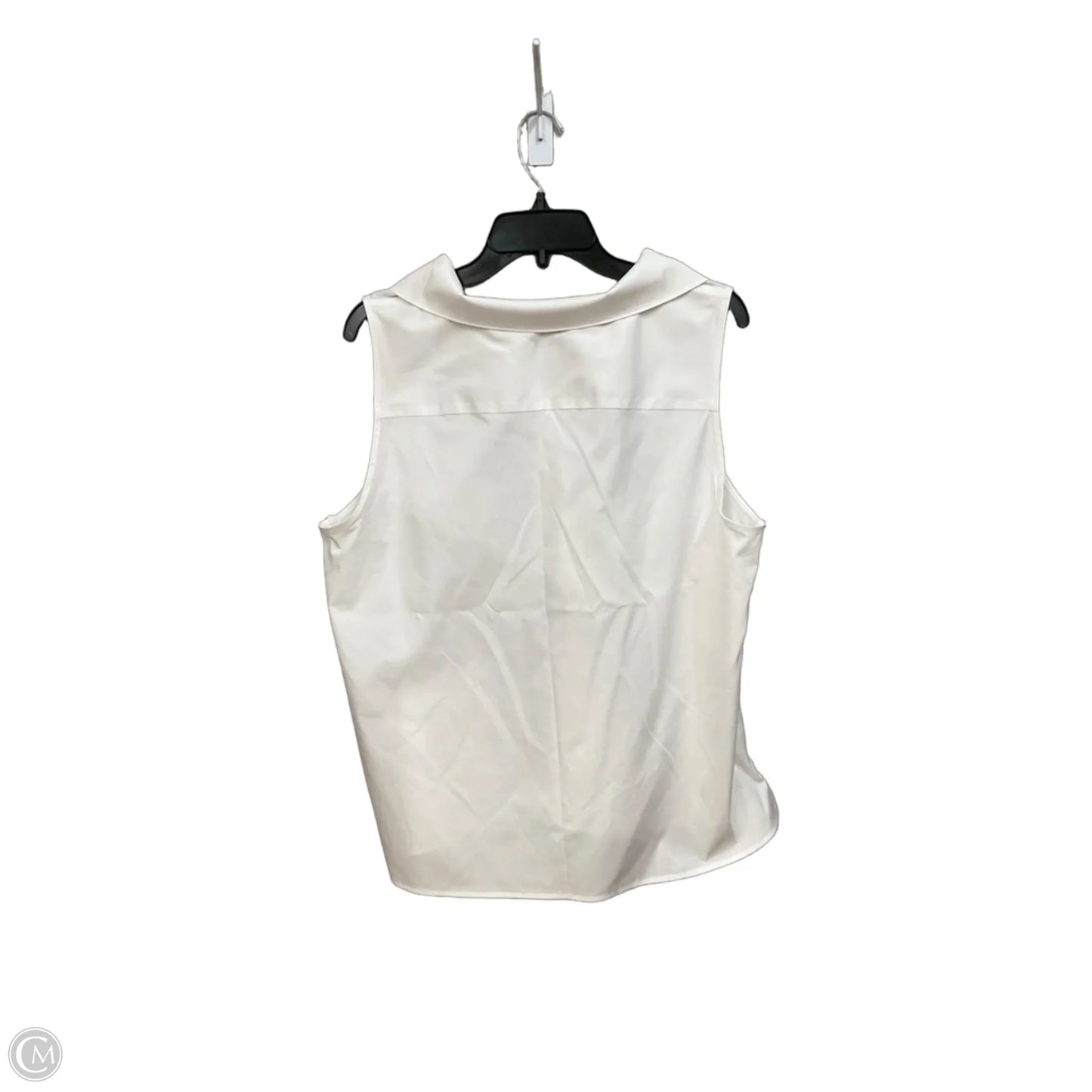 Top Sleeveless By Talbots In White, Size: Xl