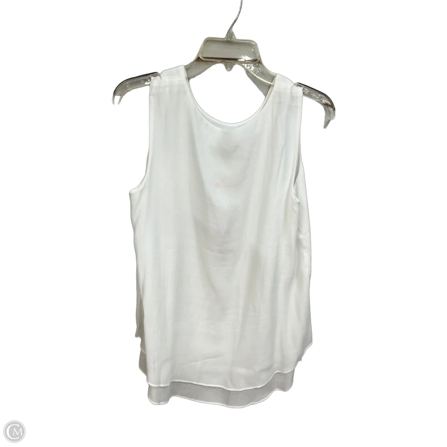 Top Sleeveless By Clothes Mentor In White, Size: M