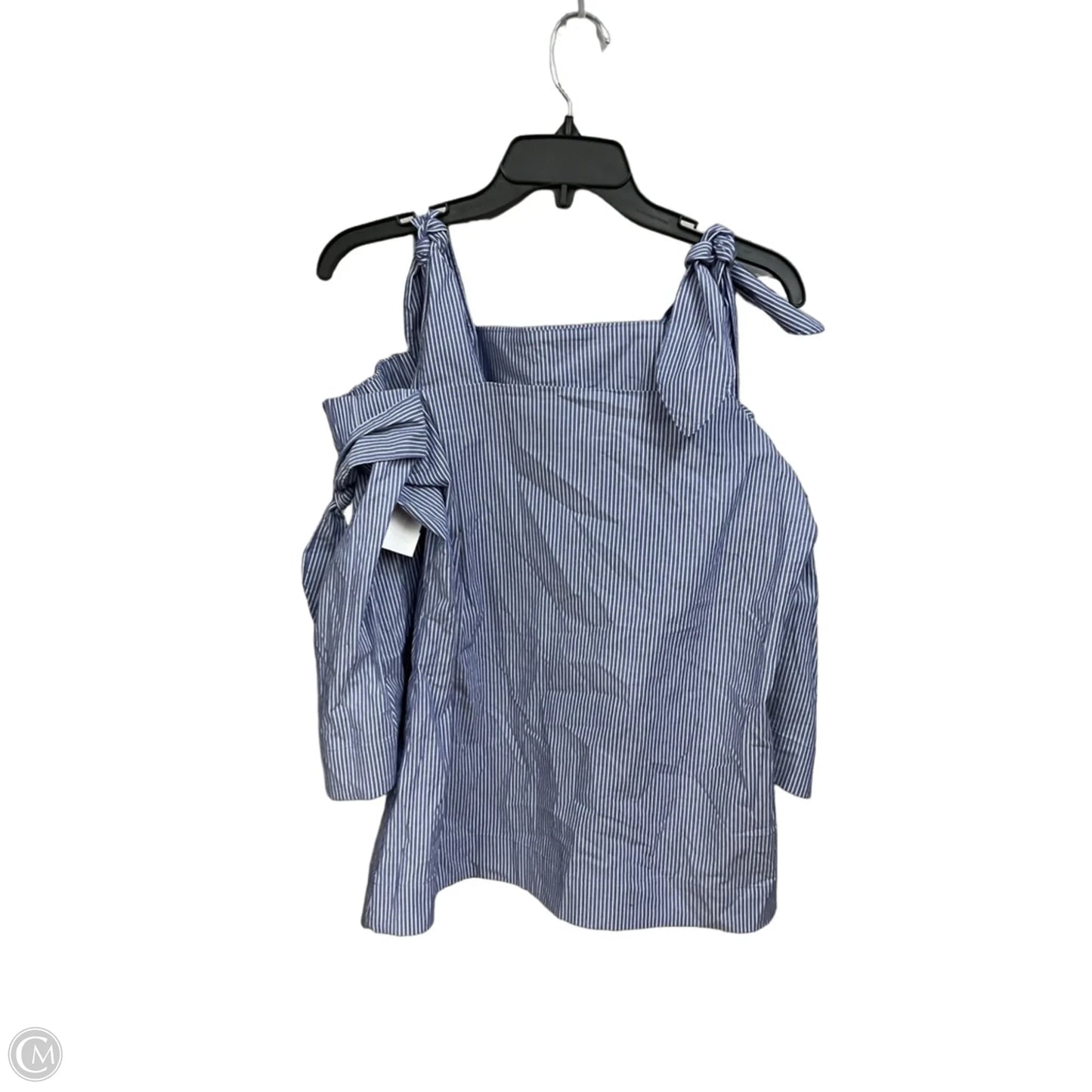 Top 3/4 Sleeve By Banana Republic In Striped Pattern, Size: S