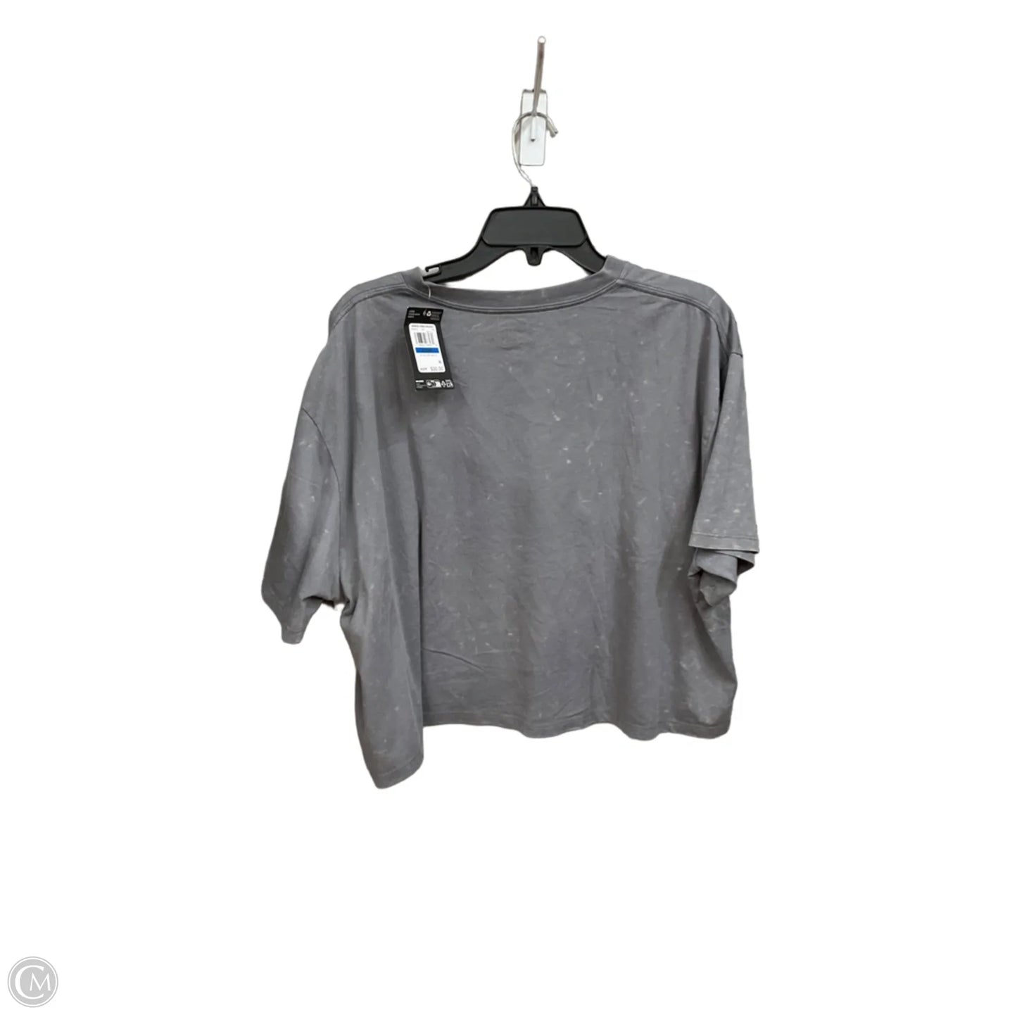 Athletic Top Short Sleeve By Under Armour In Grey, Size: Xl