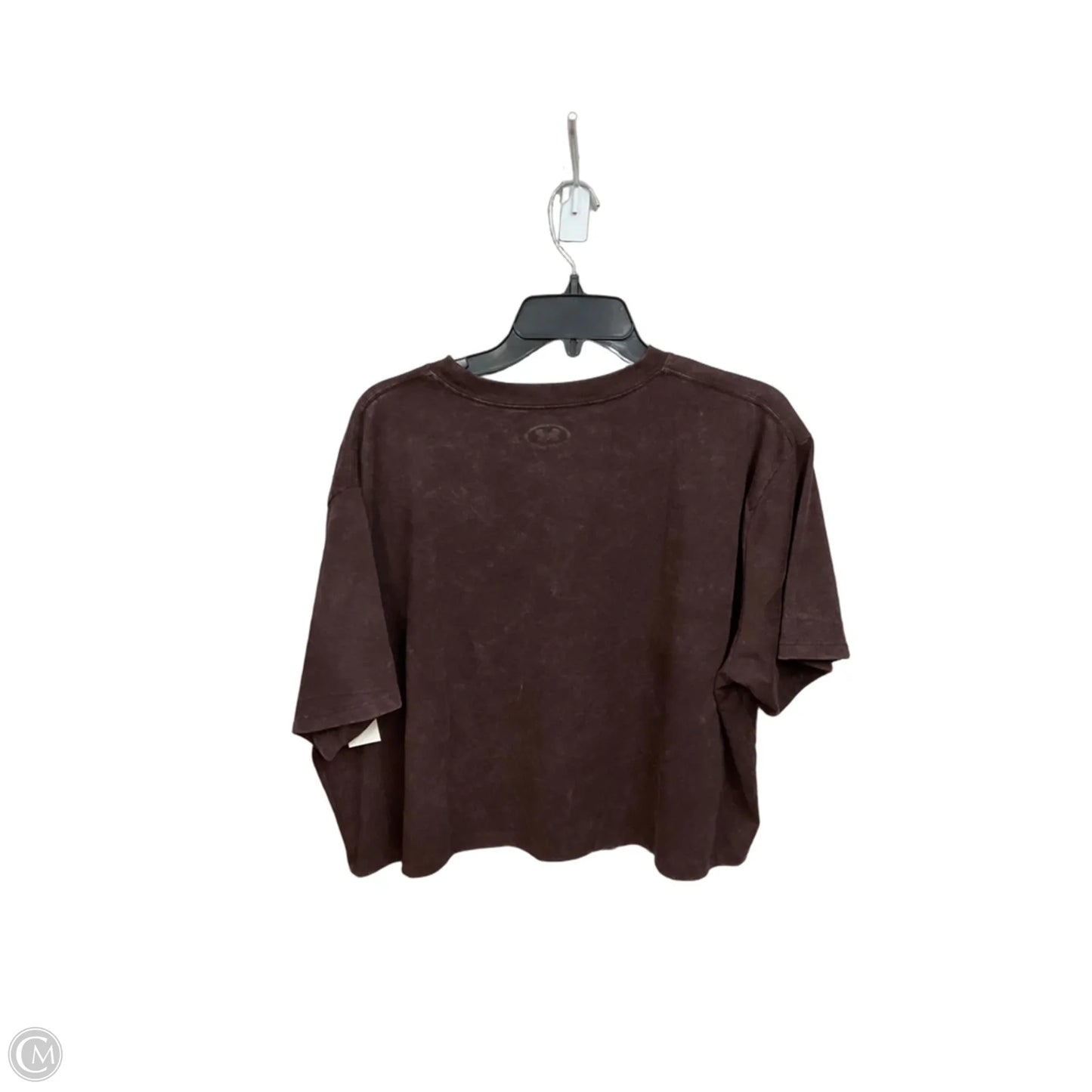Athletic Top Short Sleeve By Under Armour In Purple, Size: L