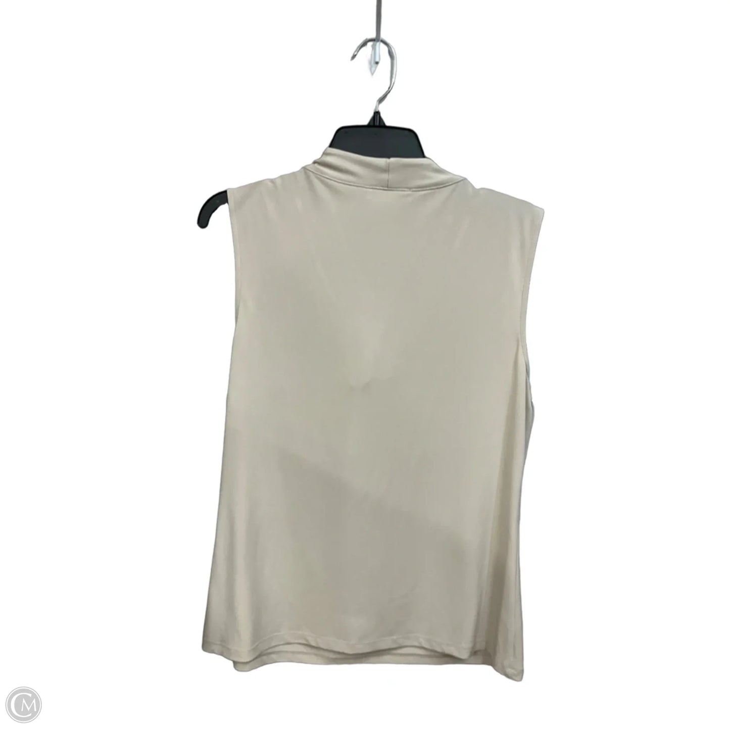 Top Sleeveless By Calvin Klein In Tan, Size: L