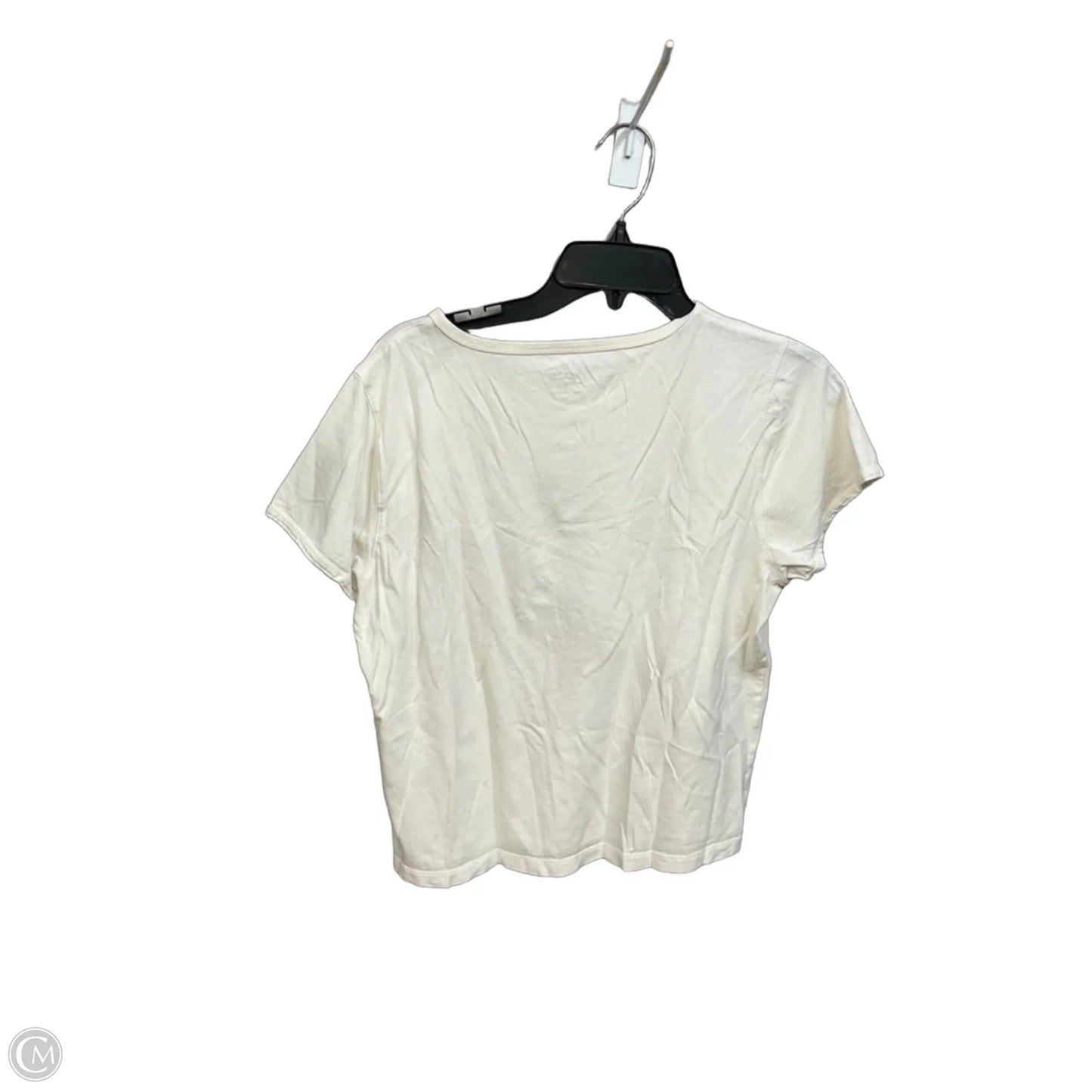 Top Short Sleeve By J. Crew In Cream, Size: L