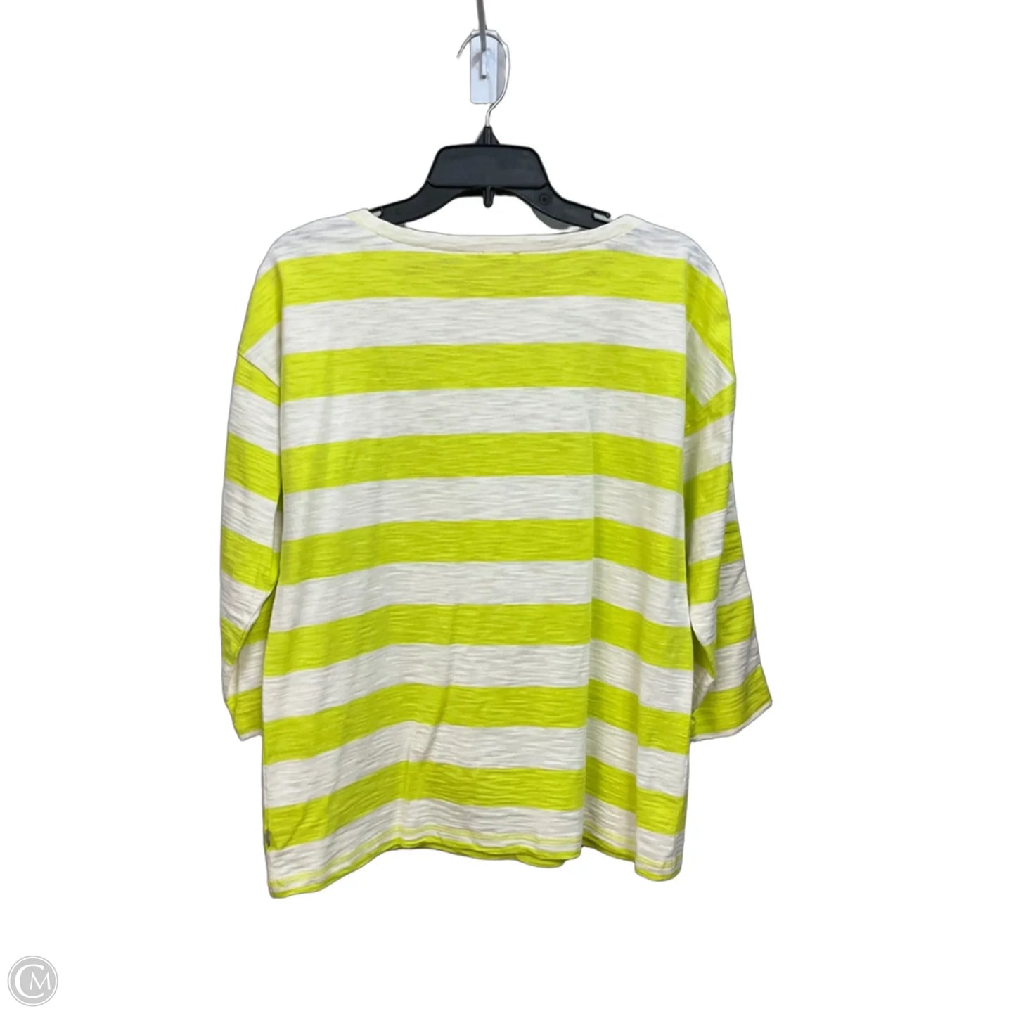 Top Long Sleeve By Talbots In Striped Pattern, Size: M