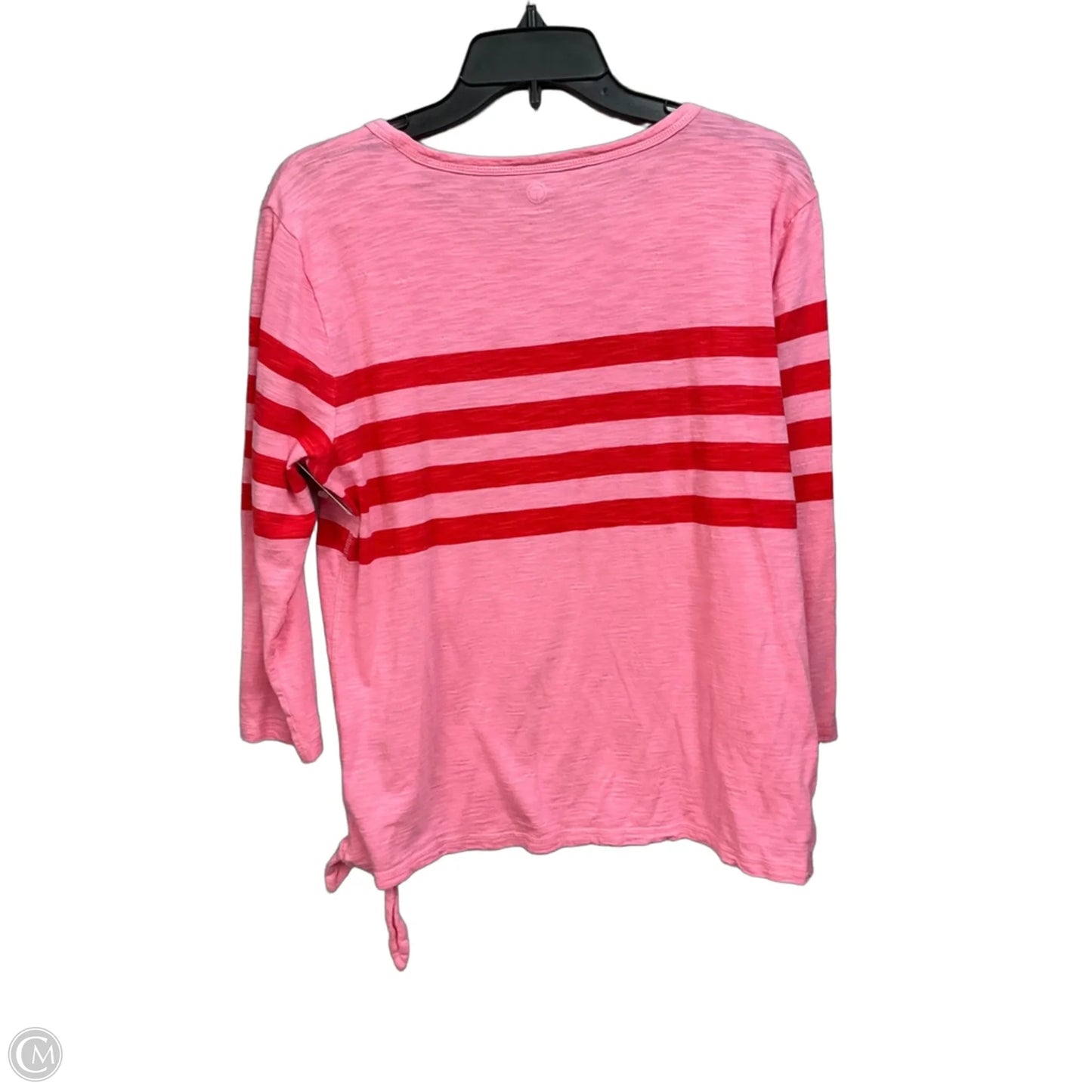 Top Long Sleeve By Talbots In Striped Pattern, Size: Lp