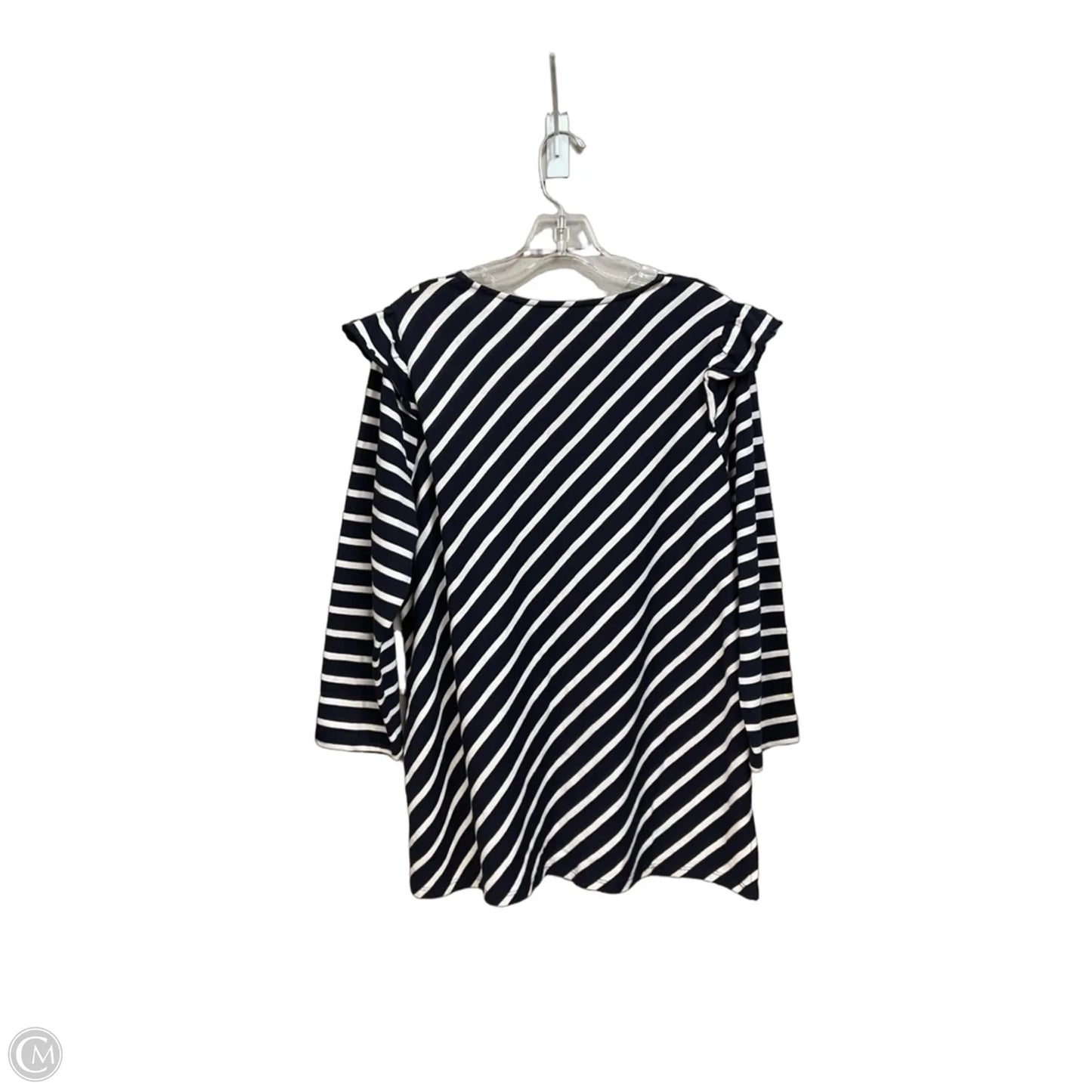 Top Long Sleeve By Crown And Ivy In Striped Pattern, Size: Xl