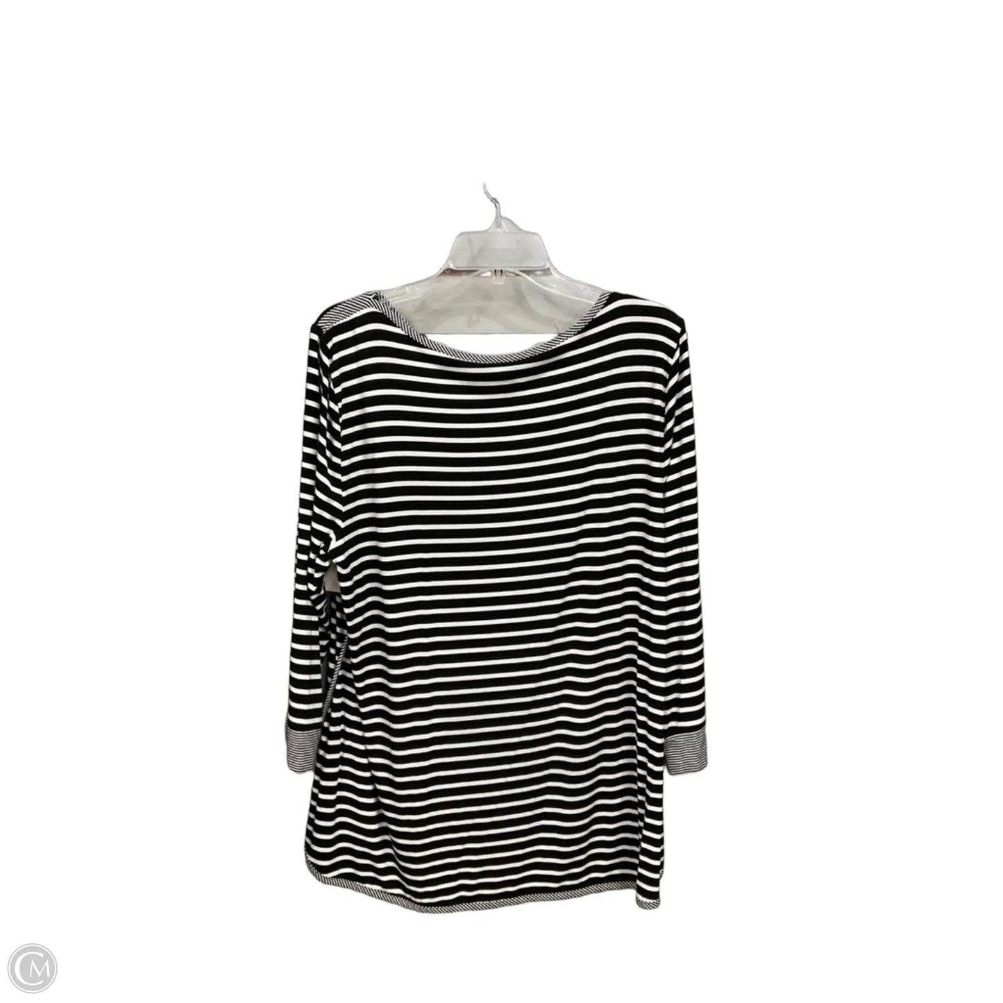 Top Long Sleeve By Talbots In Striped Pattern, Size: Xl