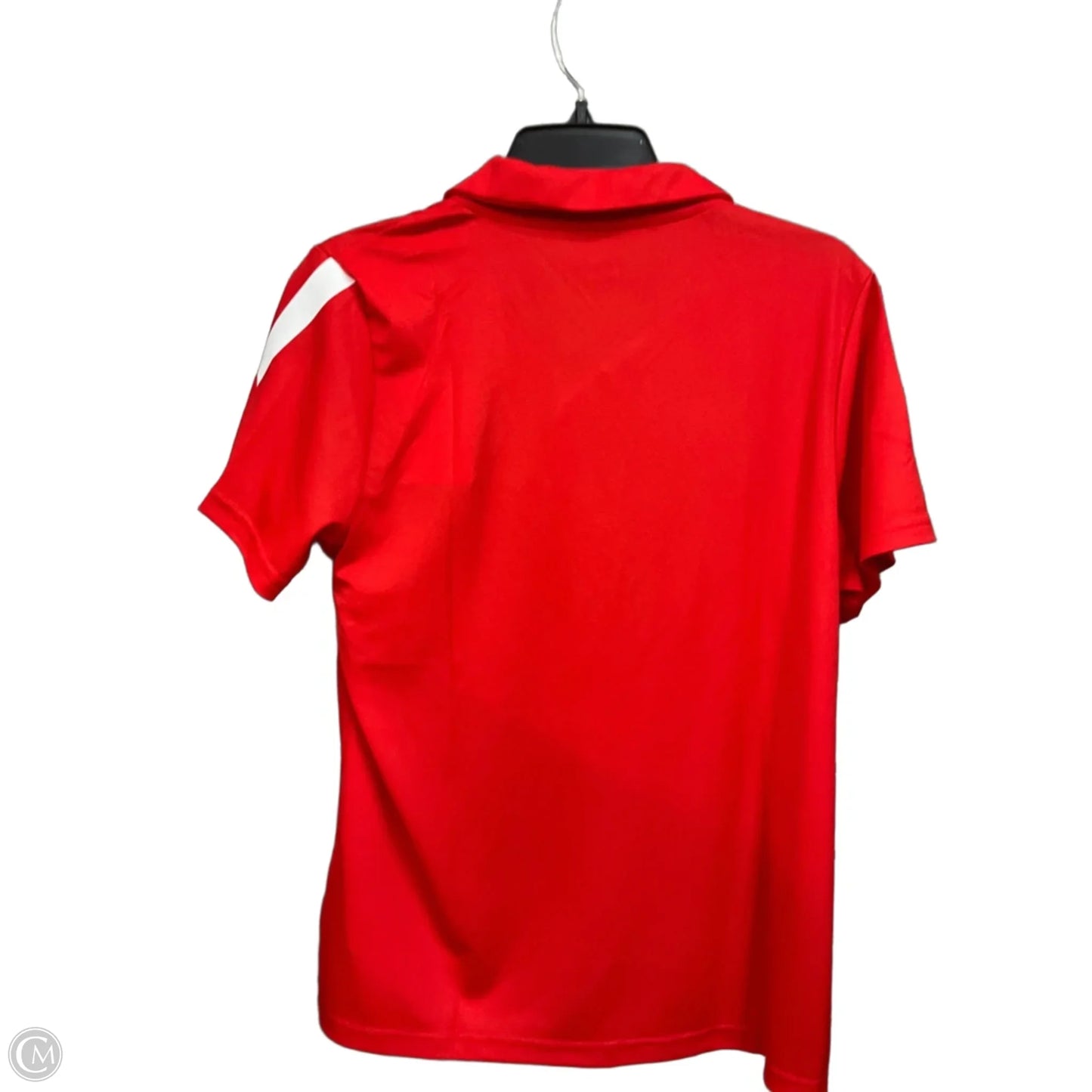 Athletic Top Short Sleeve By Puma In Red, Size: L