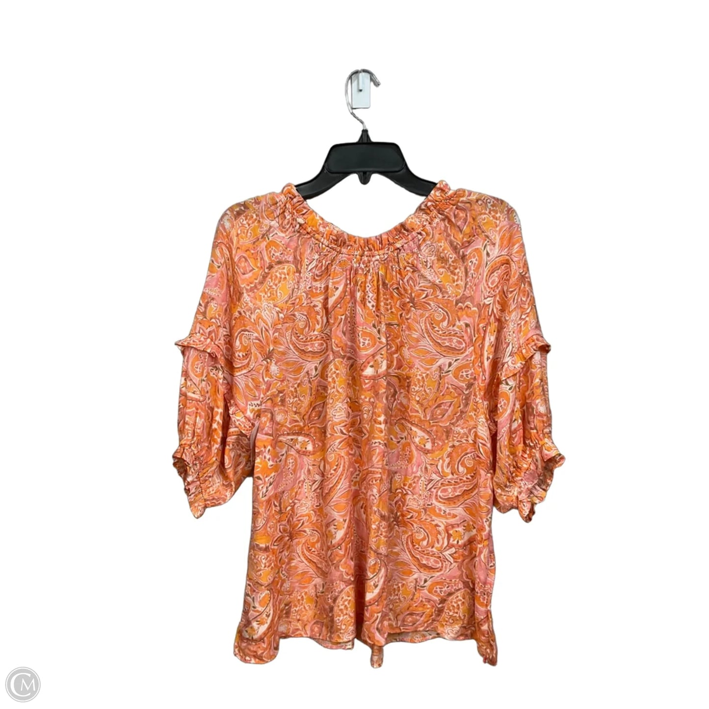 Top 3/4 Sleeve By Nanette By Nanette Lepore In Floral Print, Size: L