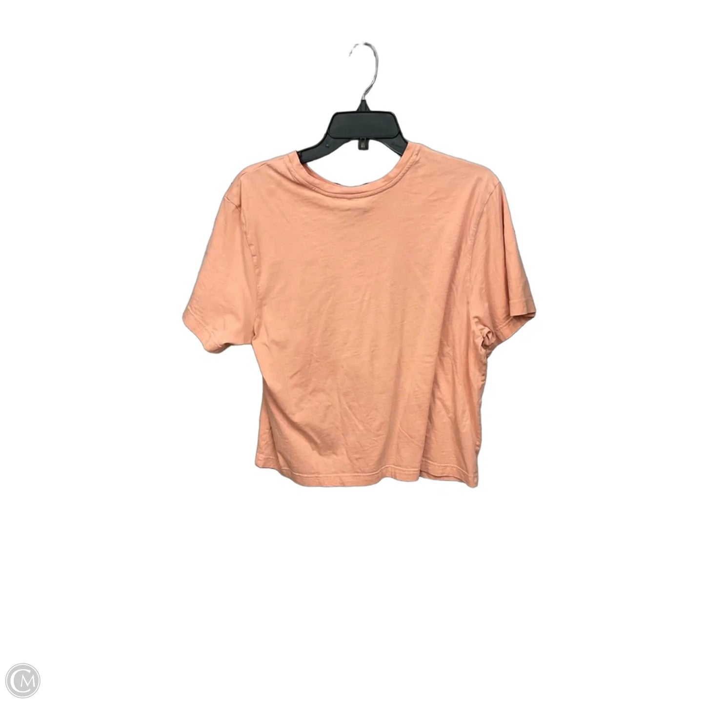 Athletic Top Short Sleeve By Adidas In Orange, Size: L