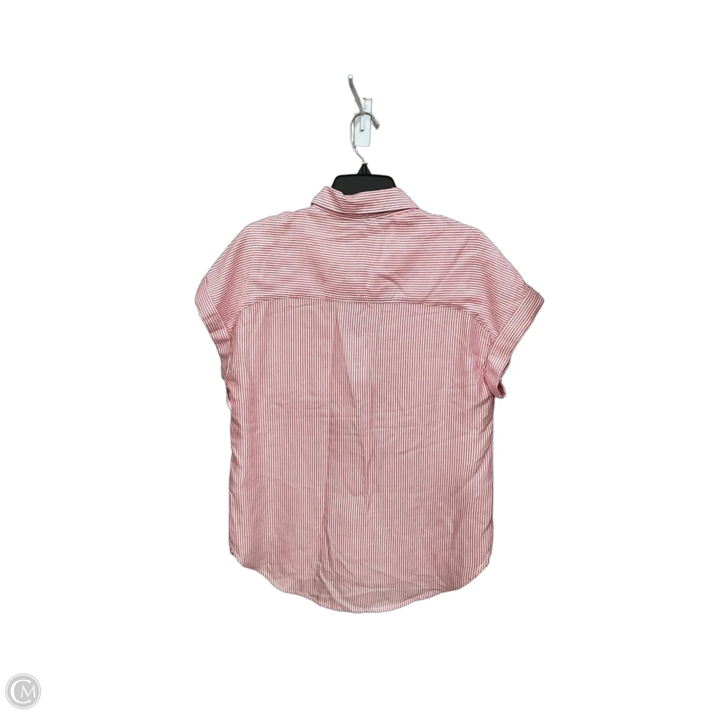 Top Short Sleeve By Lola River In Striped Pattern, Size: S