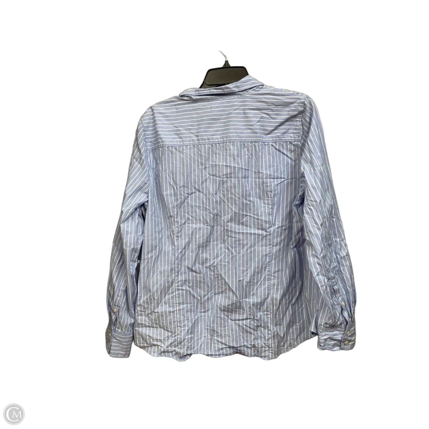 Blouse Long Sleeve By J. Crew In Striped Pattern, Size: Xl