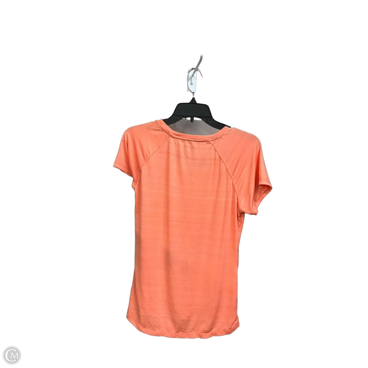 Athletic Top Short Sleeve By Reebok In Orange, Size: L