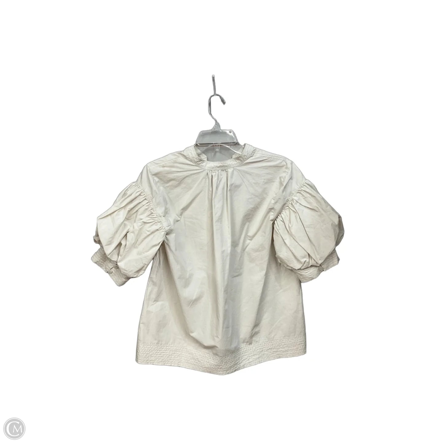 Top Short Sleeve By Chicos In Beige, Size: S