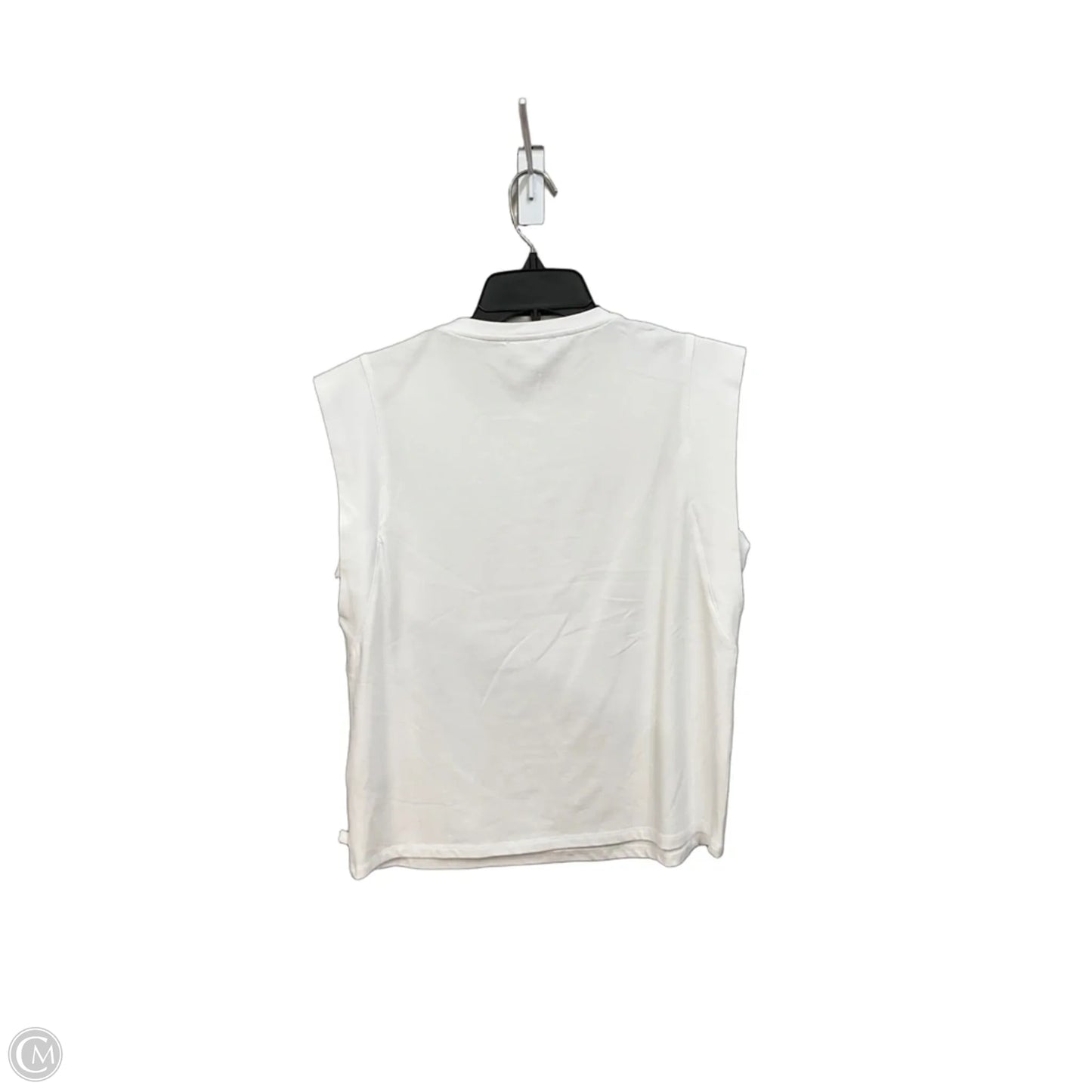 Top Sleeveless Designer By Karl Lagerfeld In White, Size: M