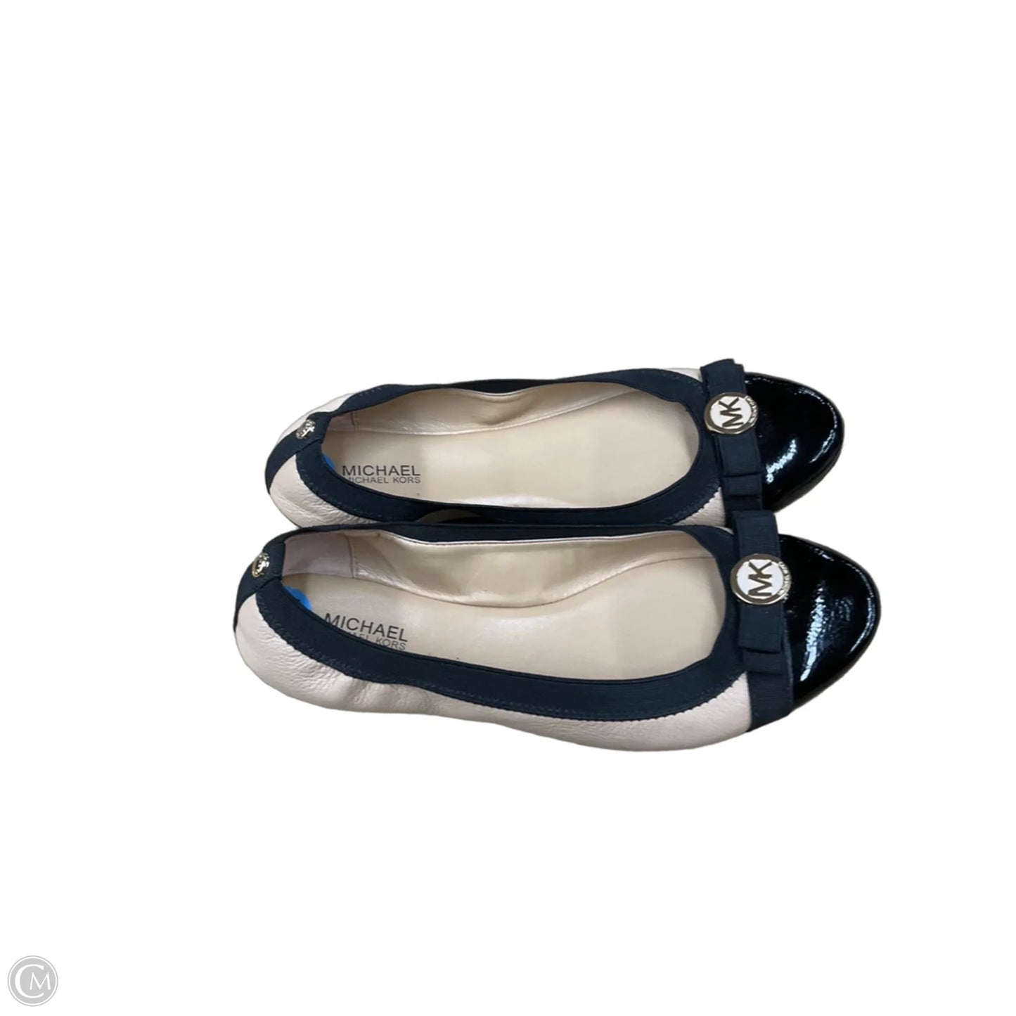 Shoes Flats By Michael By Michael Kors In Black & Tan, Size: 6.5