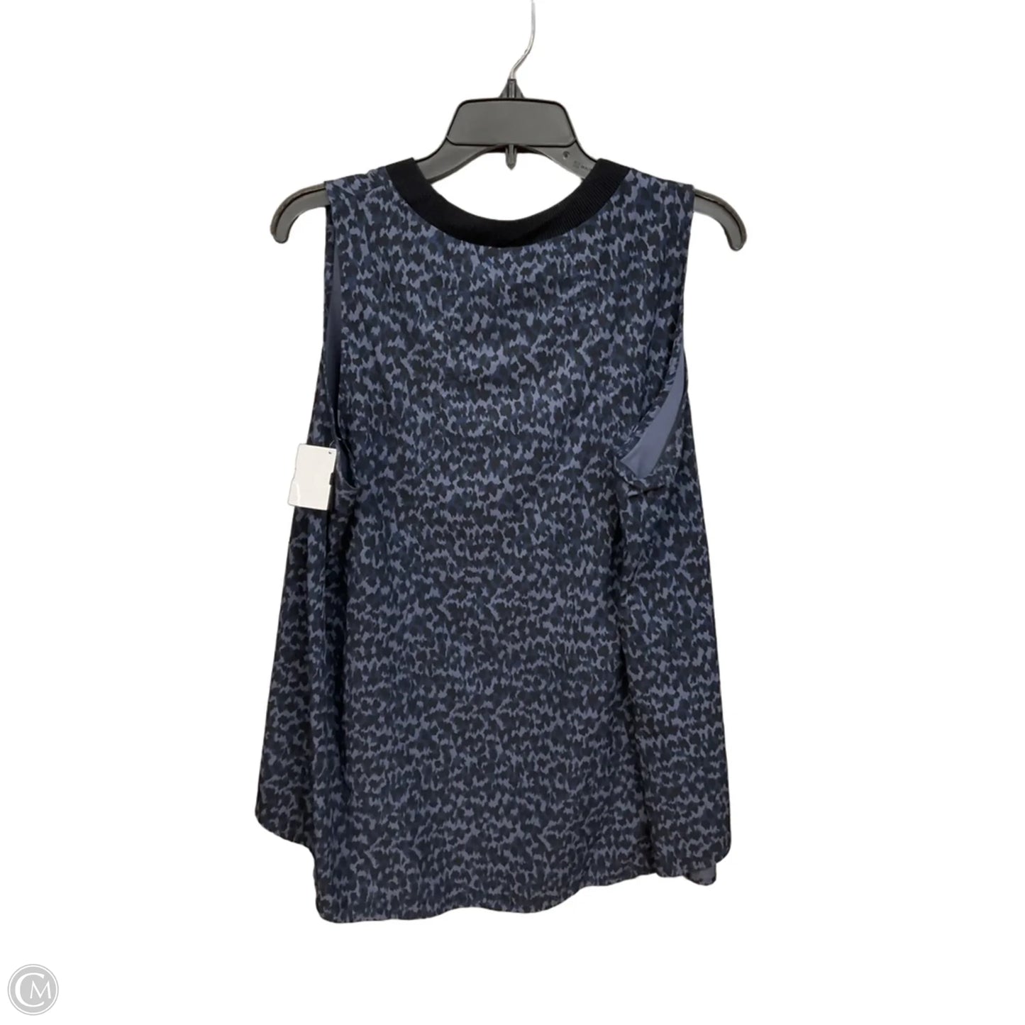 Athletic Tank Top By Athleta In Black & Blue, Size: 1x