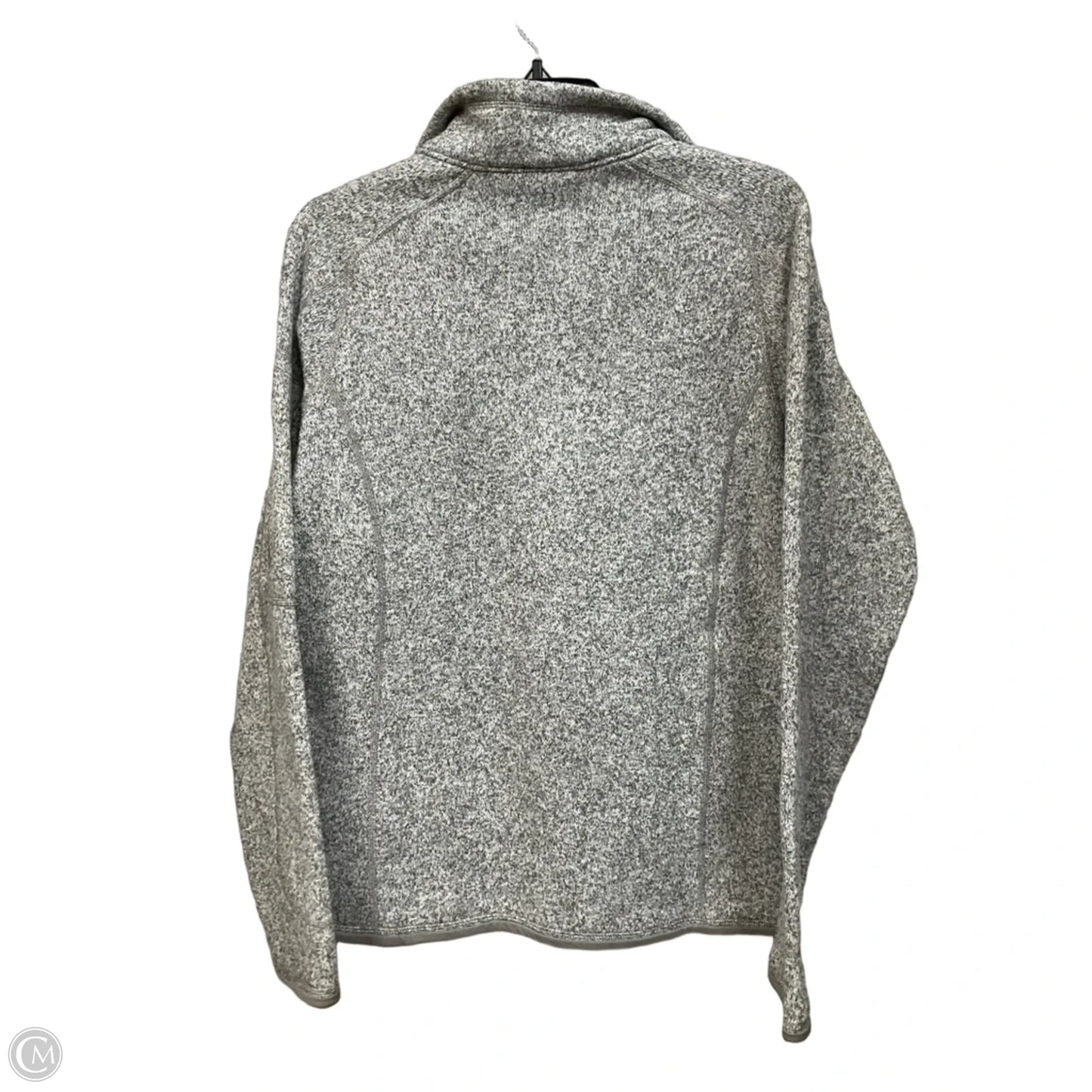 Athletic Top Long Sleeve Collar By Patagonia In Grey, Size: L