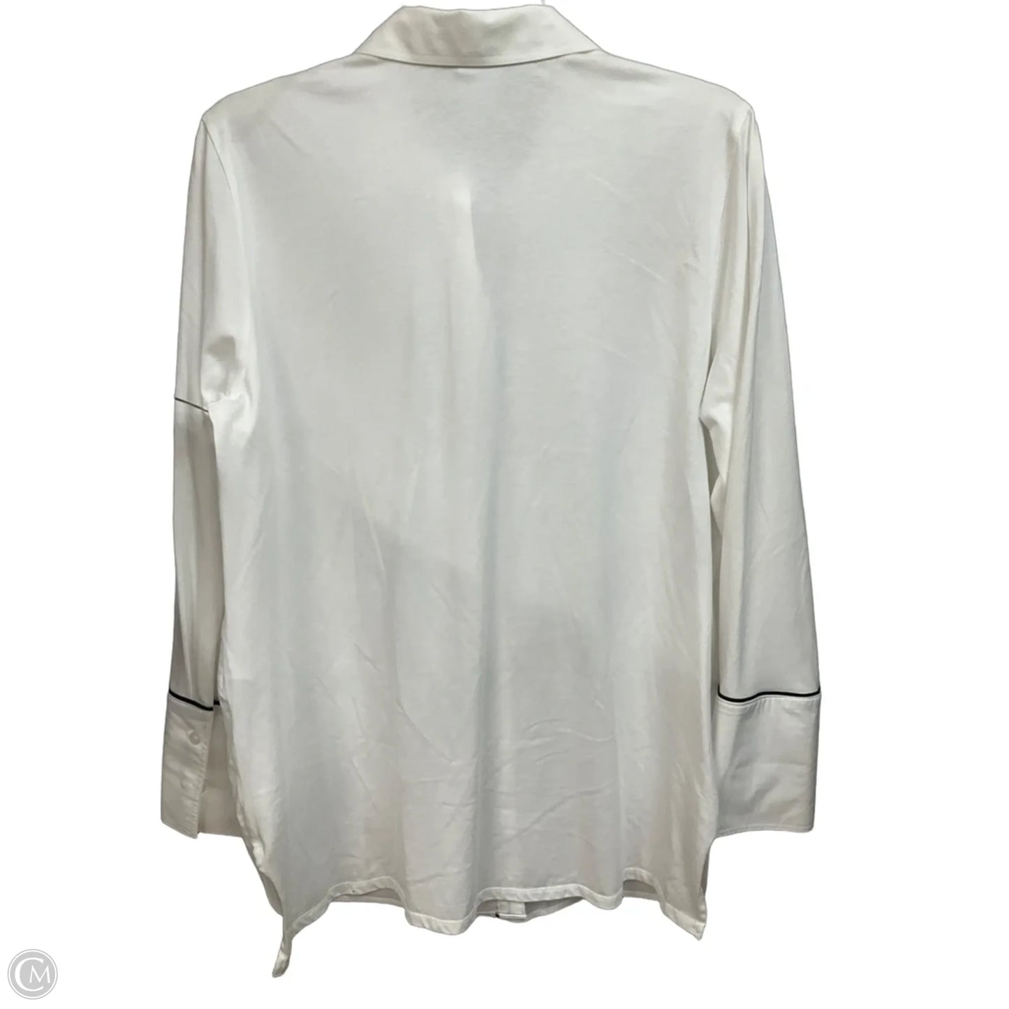 Top Long Sleeve By Chicos In White, Size: M