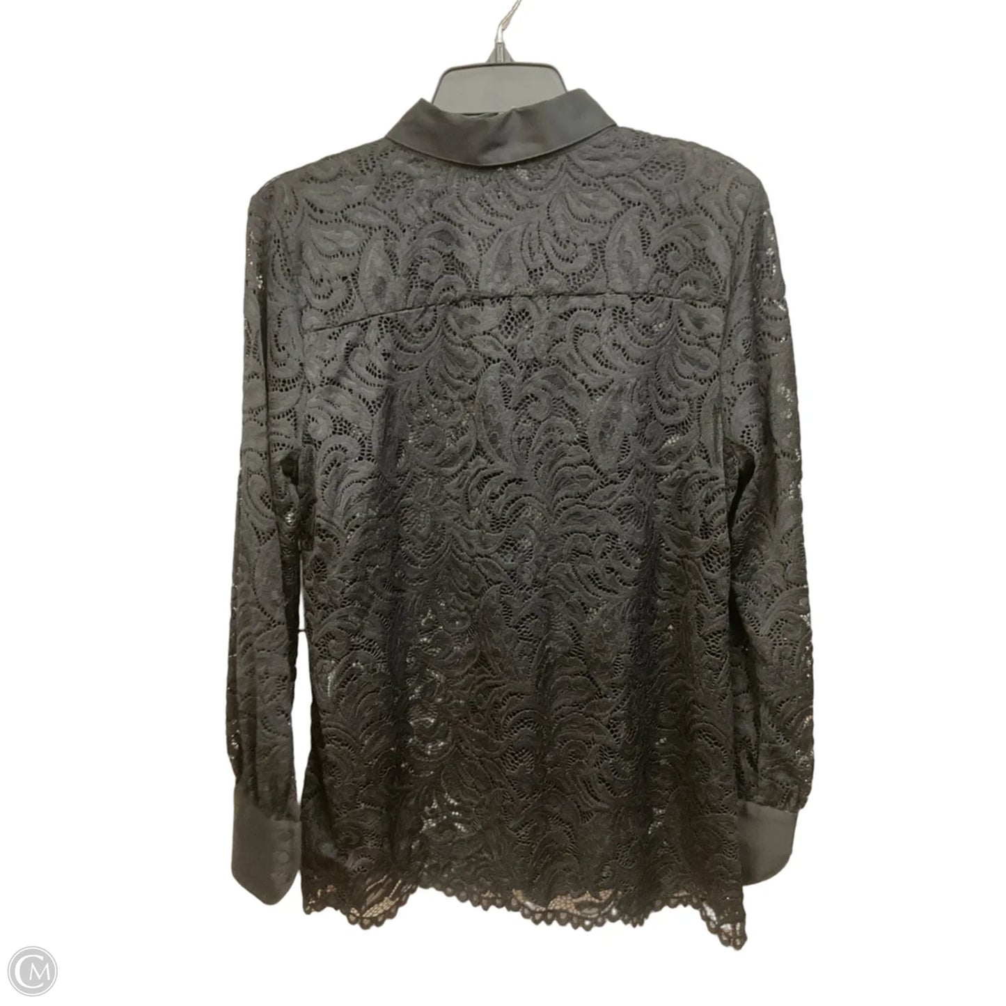 Blouse Long Sleeve By Chicos In Black, Size: M