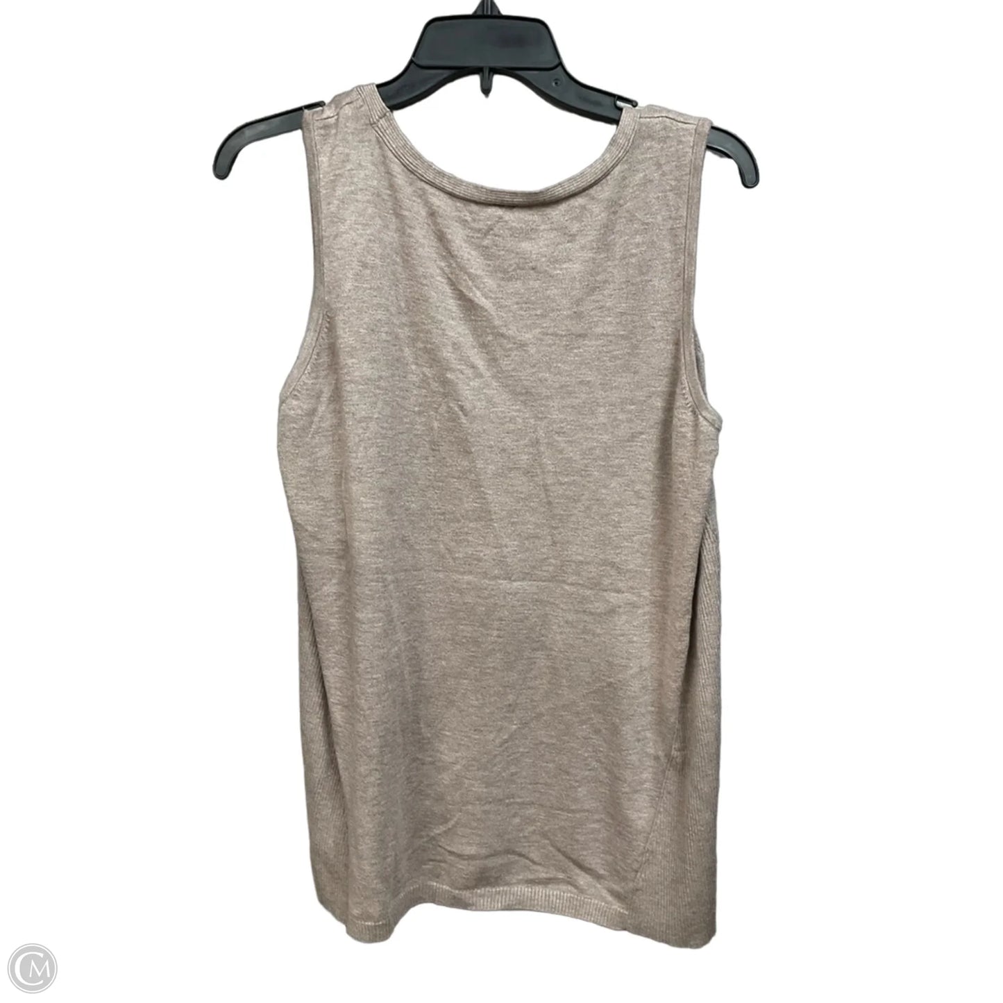 Top Sleeveless By Chicos In Tan, Size: L
