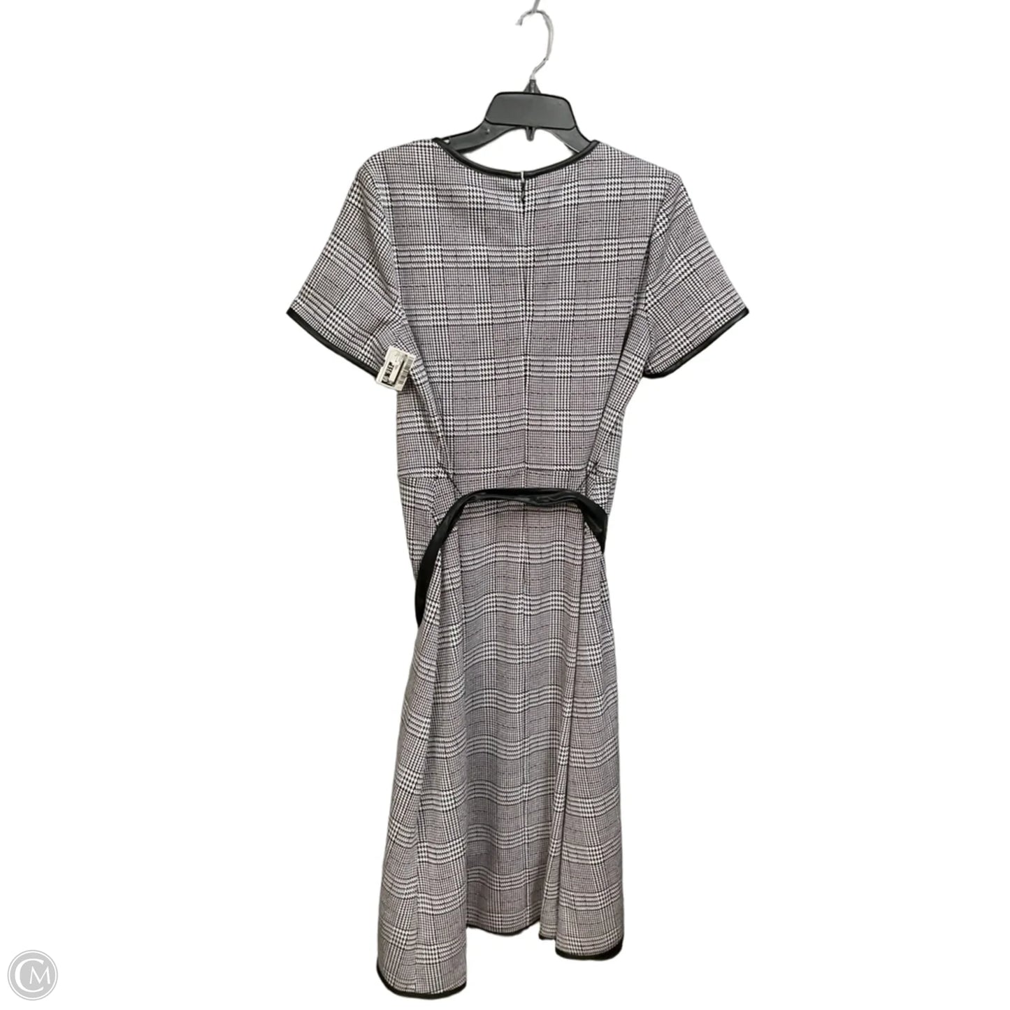 Dress Work By Dkny In Checkered Pattern, Size: L
