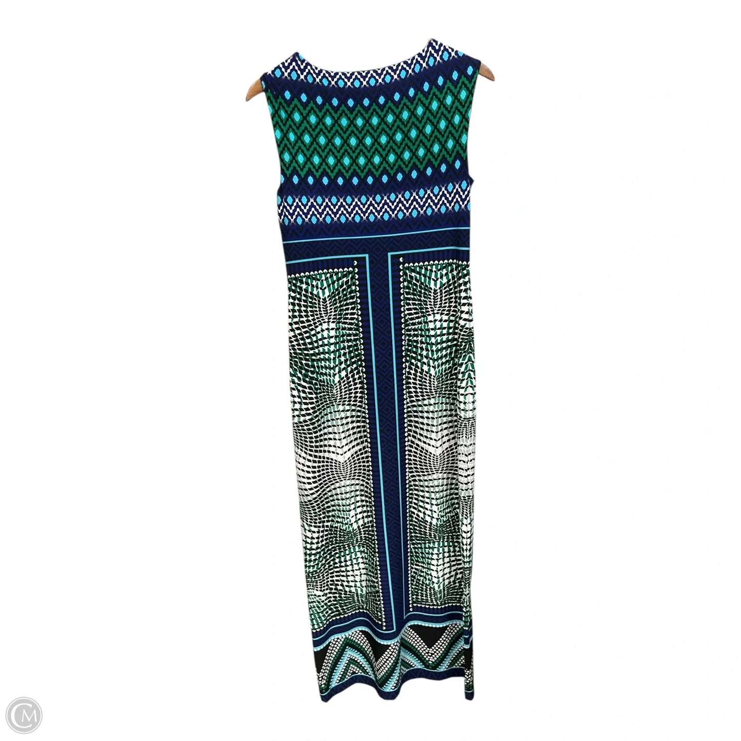 Dress Casual Maxi By Chicos In Geometric Pattern, Size: S