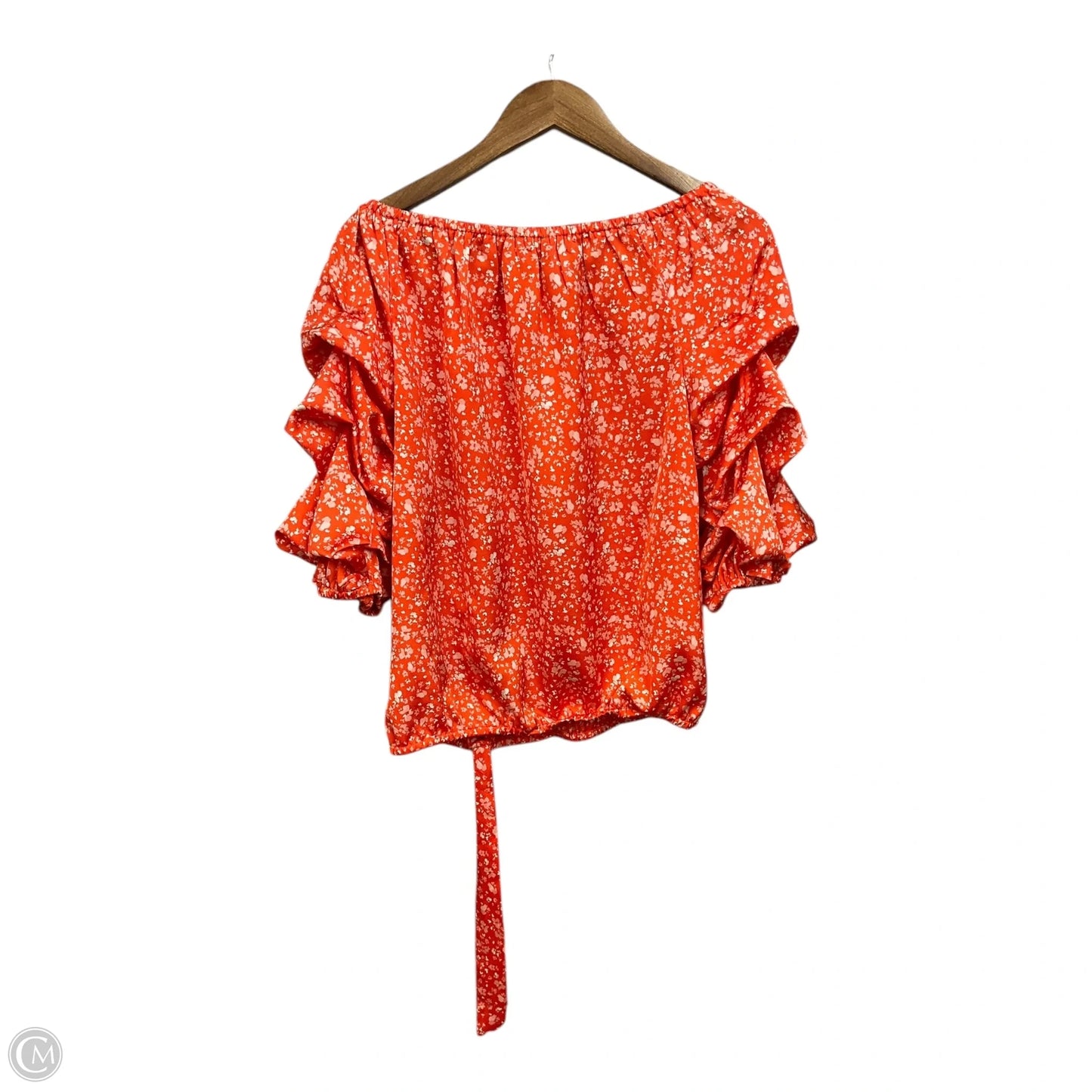 Blouse 3/4 Sleeve By Vince Camuto In Floral Print, Size: M