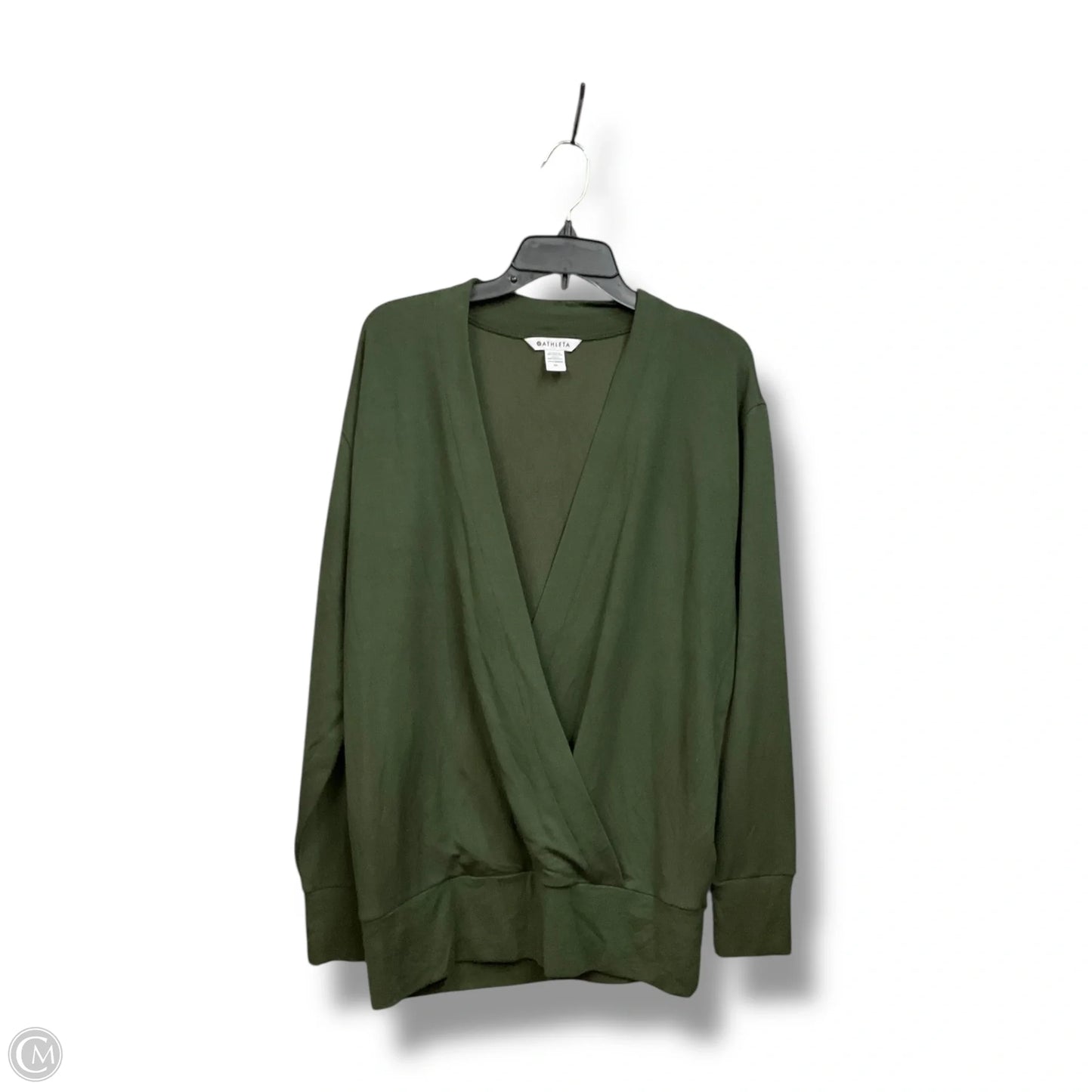 Sweatshirt Collar By Athleta In Green, Size: M