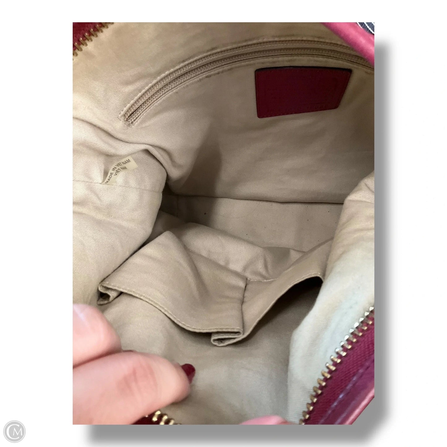 Handbag Designer By Coach, Size: Medium