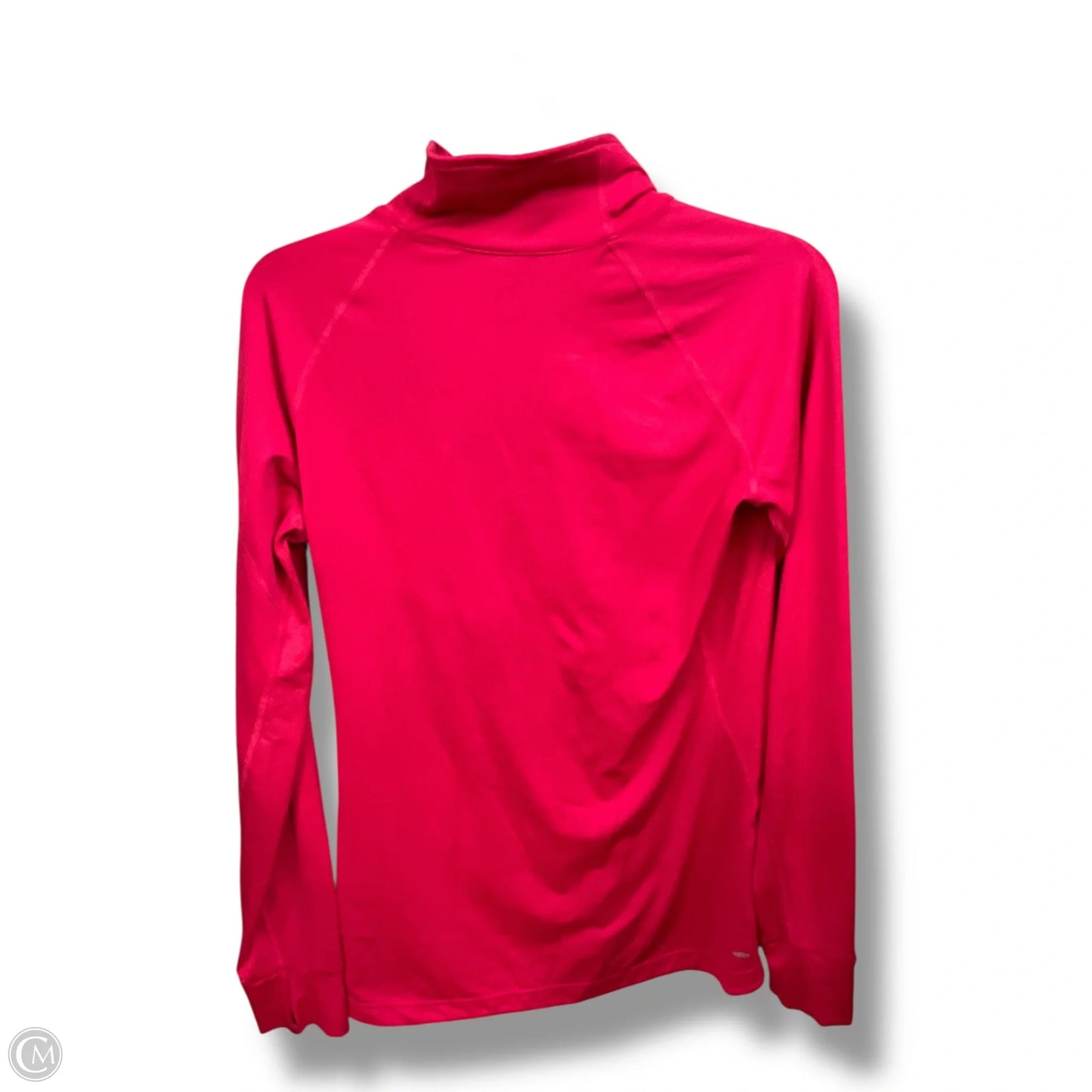 Athletic Top Long Sleeve Collar By Adidas In Pink