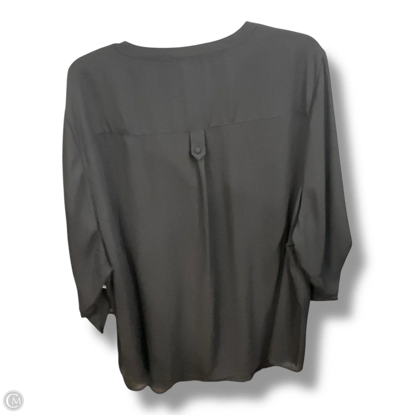Blouse 3/4 Sleeve By Torrid In Black, Size: 4x