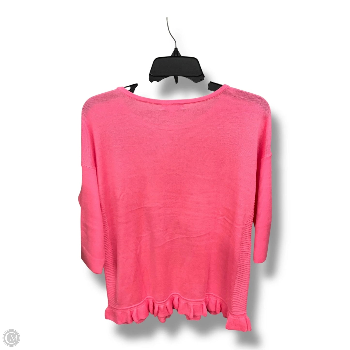 Top 3/4 Sleeve Designer By Lilly Pulitzer In Pink, Size: Xl