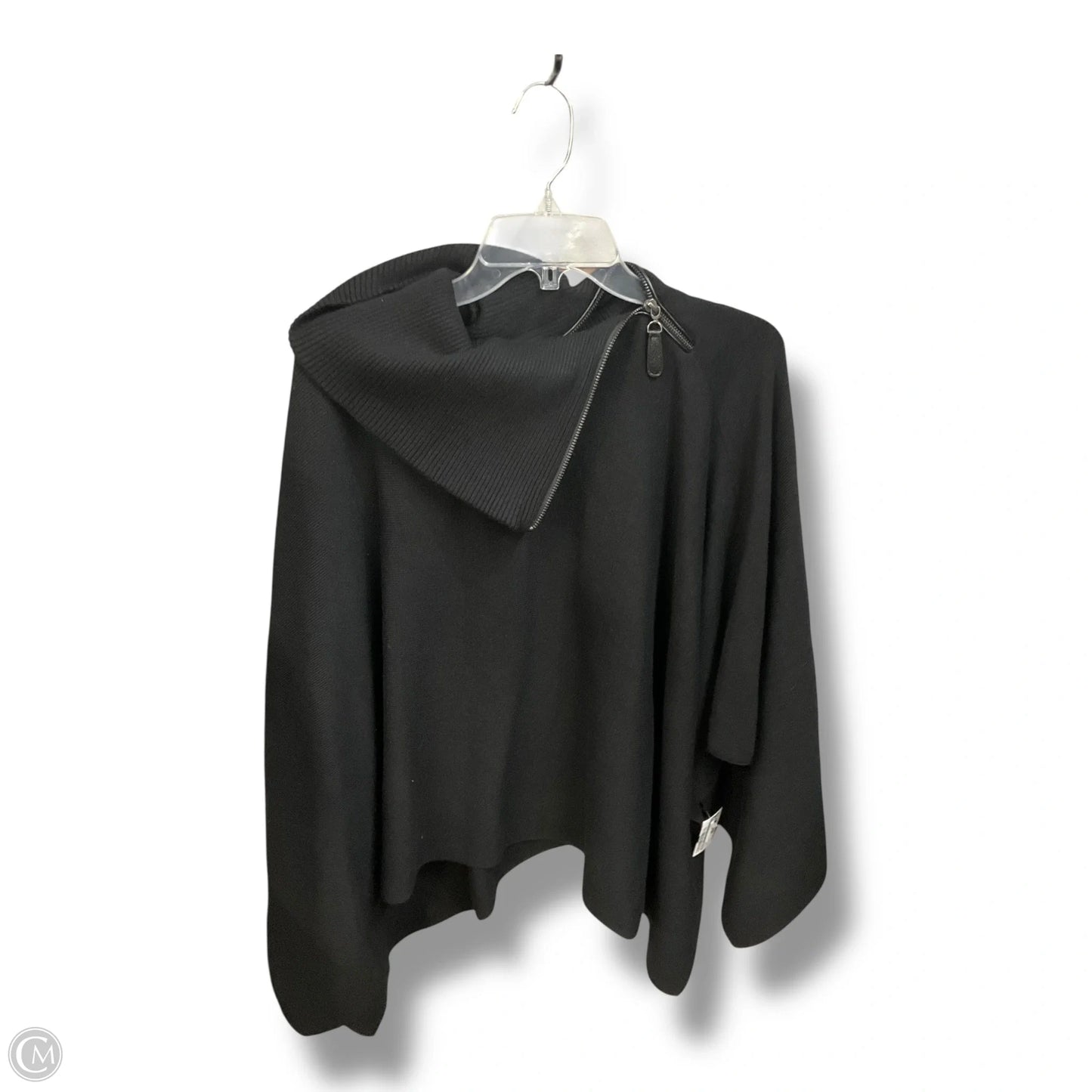 Poncho By Chicos In Black, Size: S