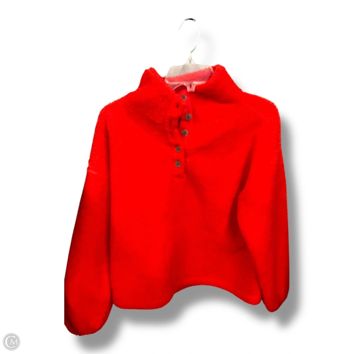 Sweatshirt Collar By Loft In Red, Size: M