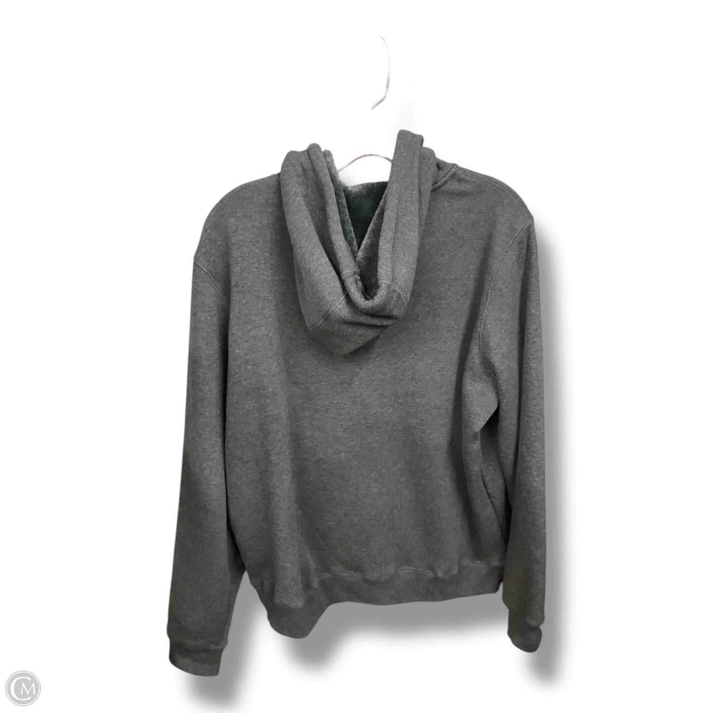 Sweatshirt Hoodie By Clothes Mentor In Grey, Size: Xl