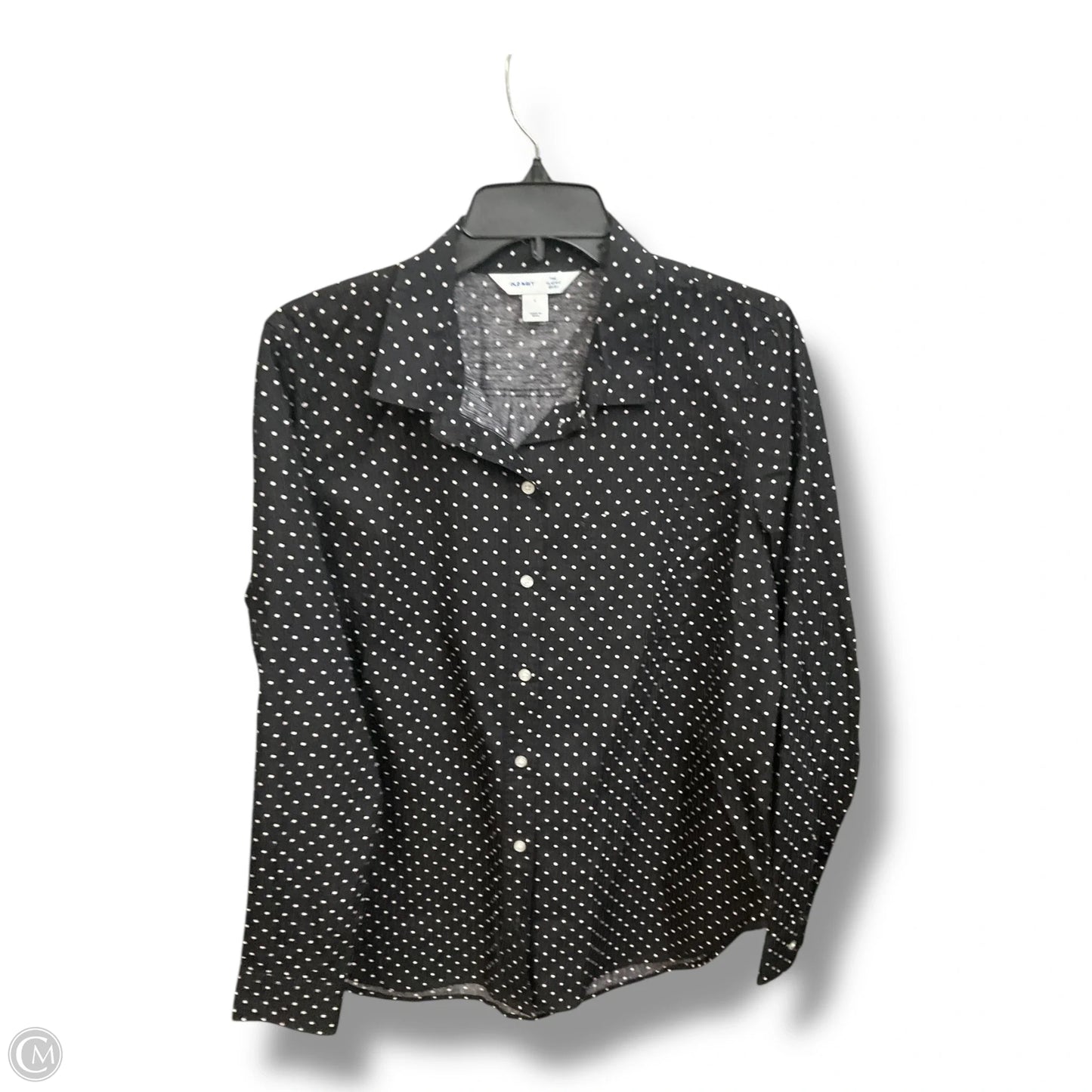 Top Long Sleeve By Old Navy In Polkadot Pattern, Size: L
