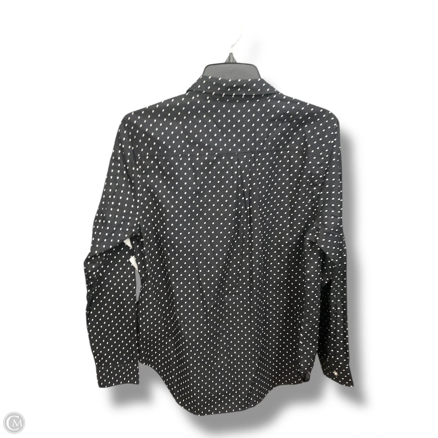 Top Long Sleeve By Old Navy In Polkadot Pattern, Size: L